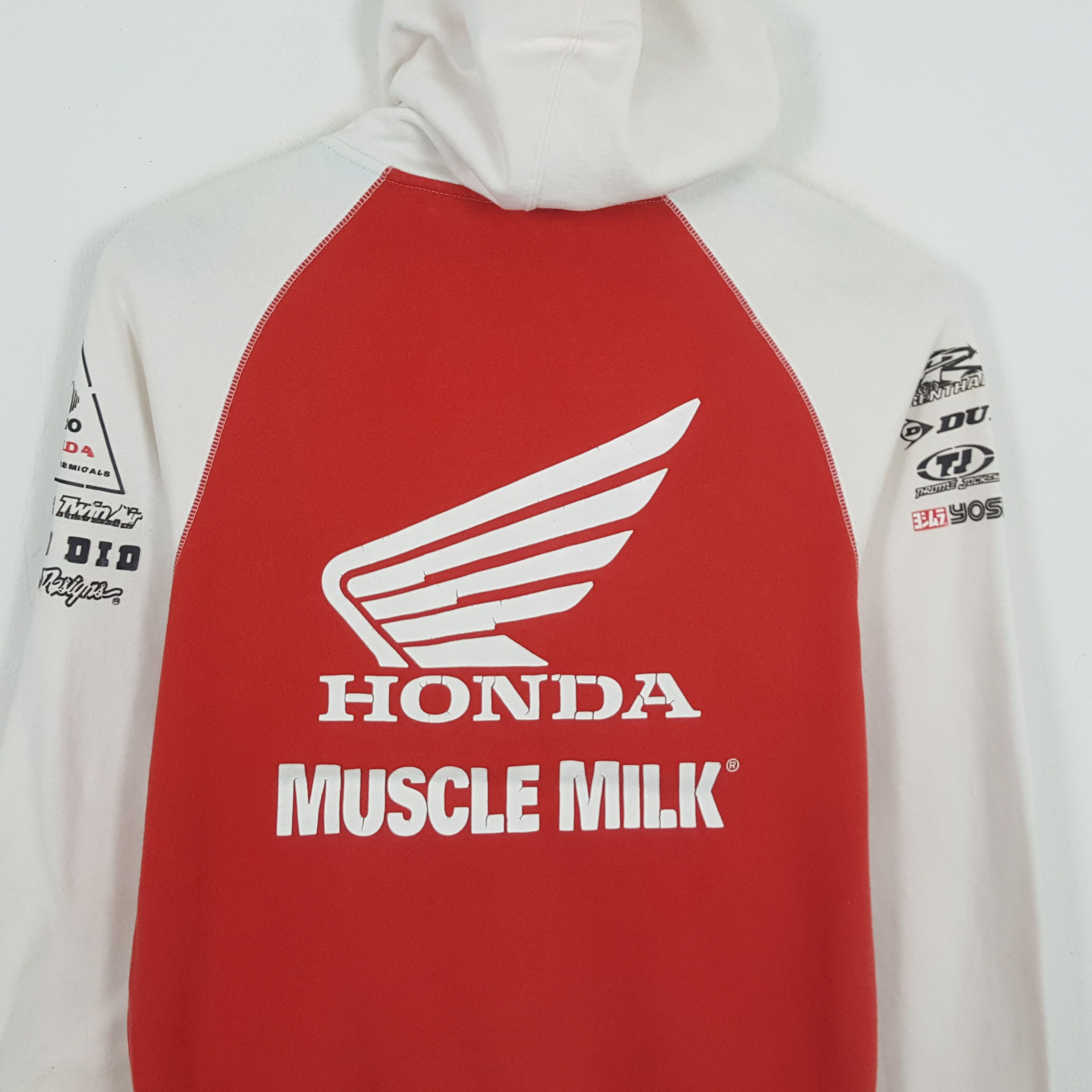 Honda × Vintage Vintage HONDA MUSCLE MILK Racing Team Hoodies Jacket Size US M / EU 48-50 / 2 - 2 Thumbnail