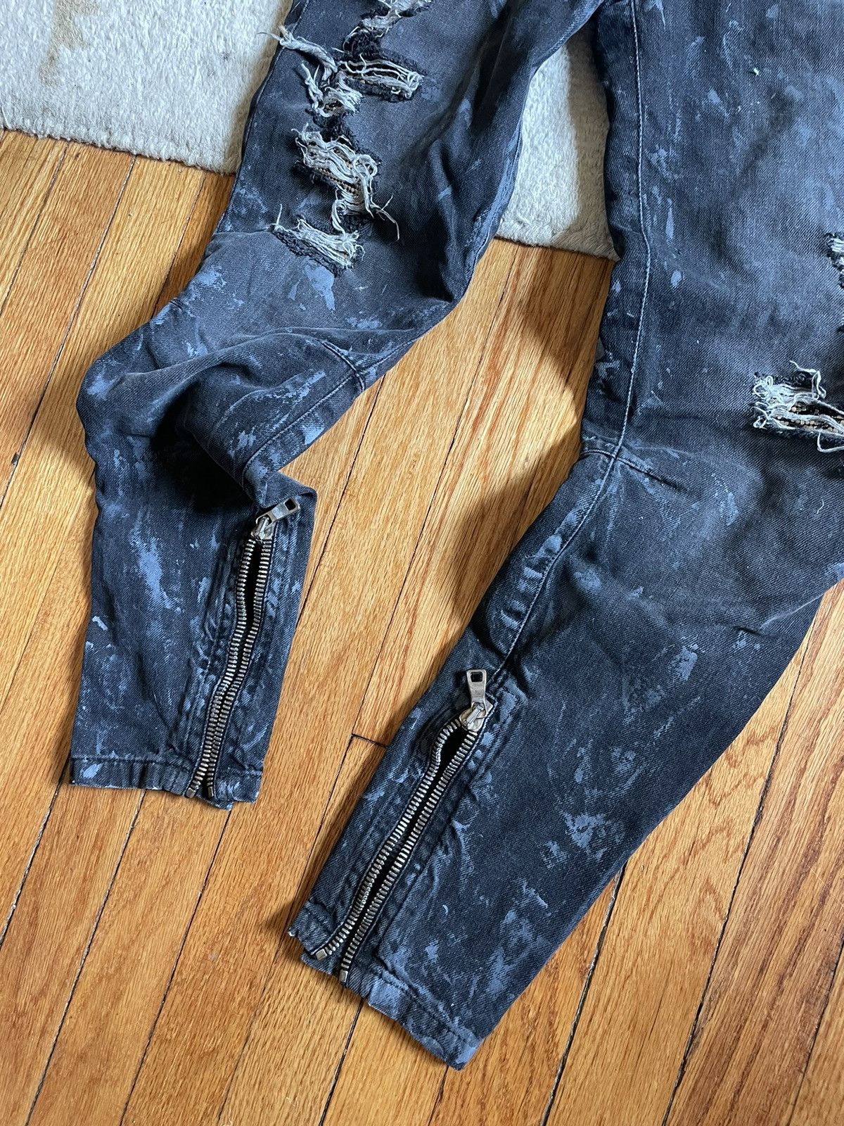 Balmain Balmain AW2009 chainmail biker jeans by Decarnin Size 29" - 7 Thumbnail