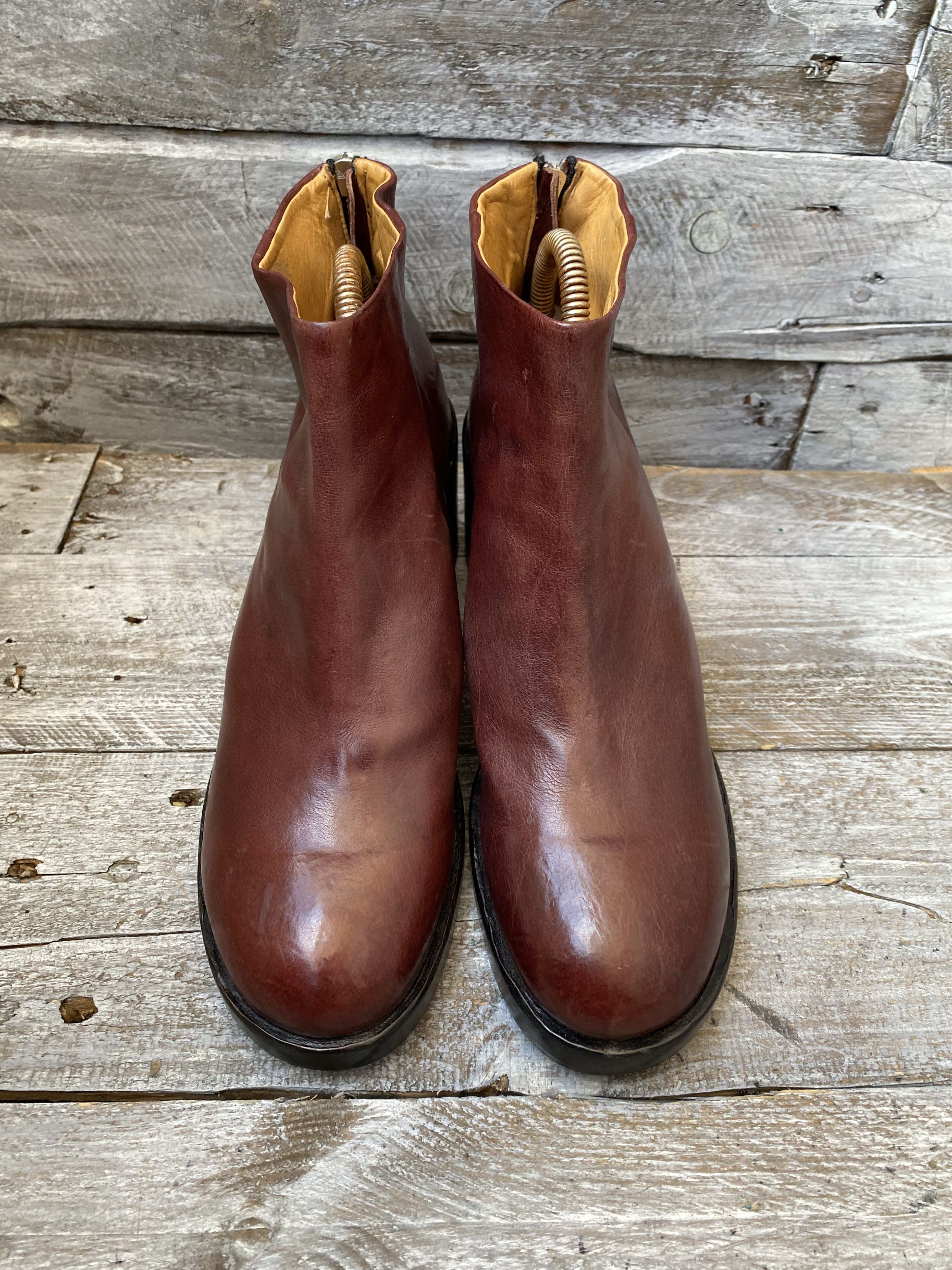 Guidi × Officine Creative Officine CreativeX guidi burgundy leather boots sz 39 Size US 8.5 / IT 38.5 - 11 Thumbnail