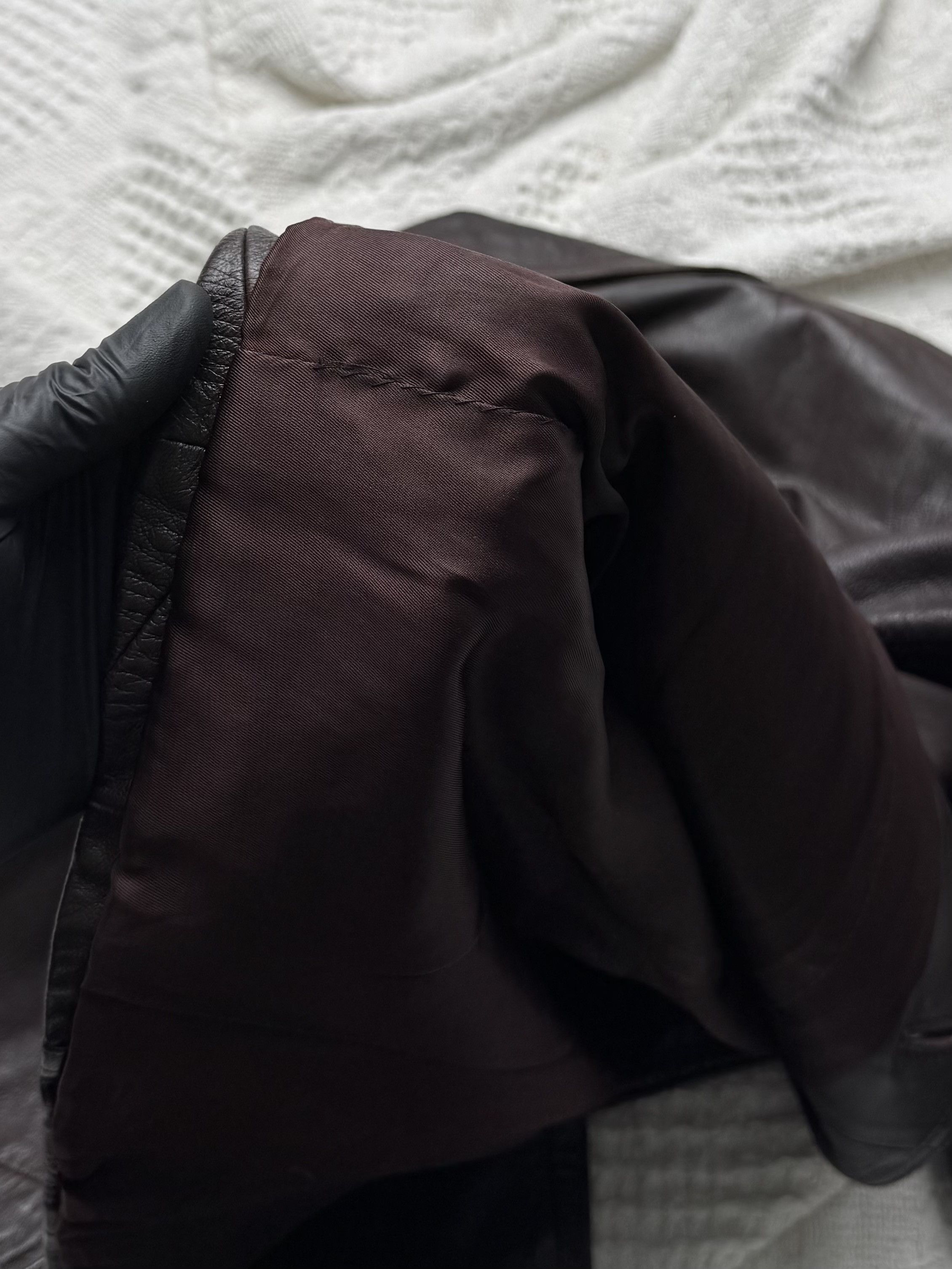 Vintage Vintage Genuine Leather Jacket Button Front Tailored Classic Size L / US 10 / IT 46 - 16 Thumbnail
