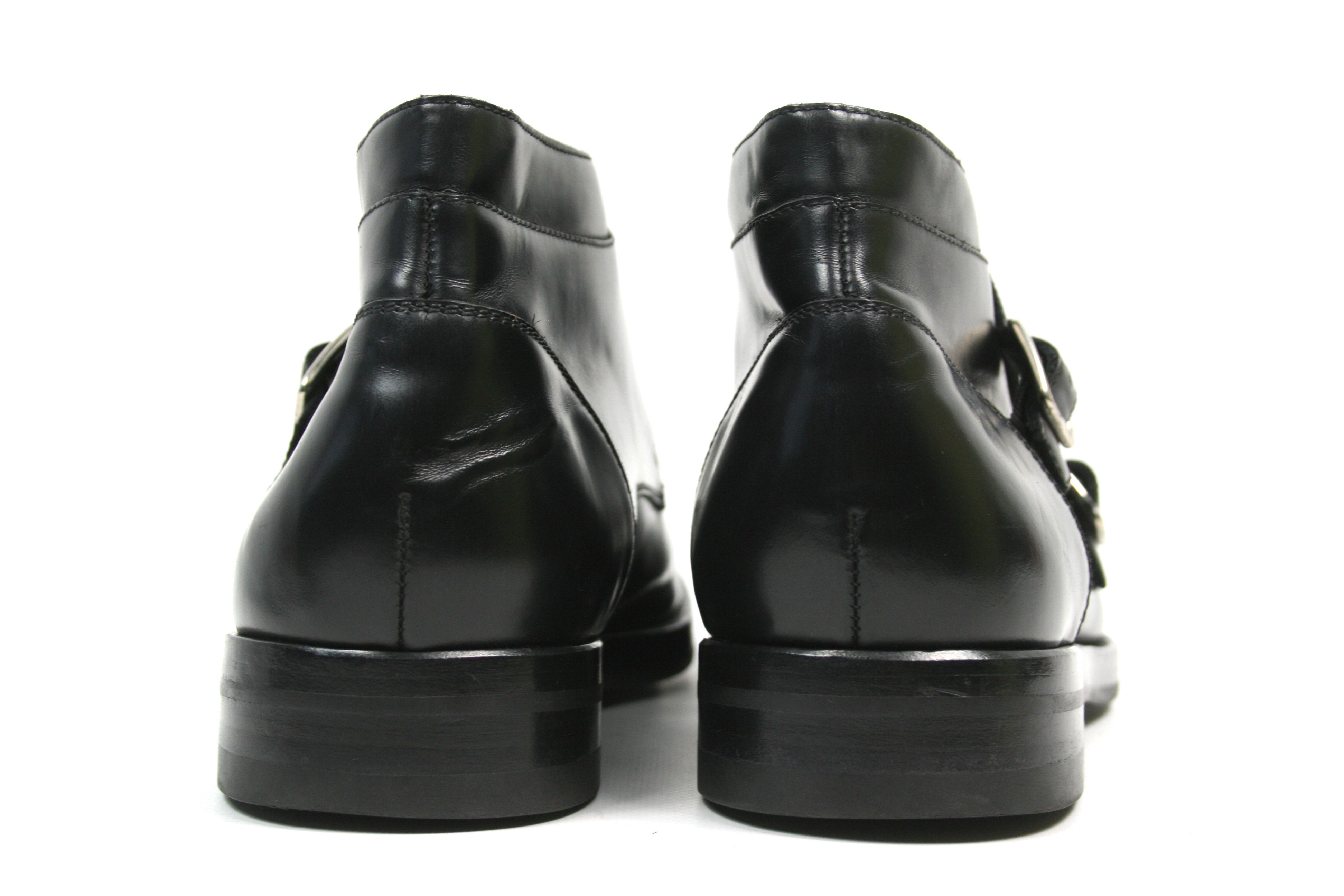 Alexander McQueen Creeper Buckles Monk Straps Leather Boots Size US 9 / EU 42 - 11 Thumbnail