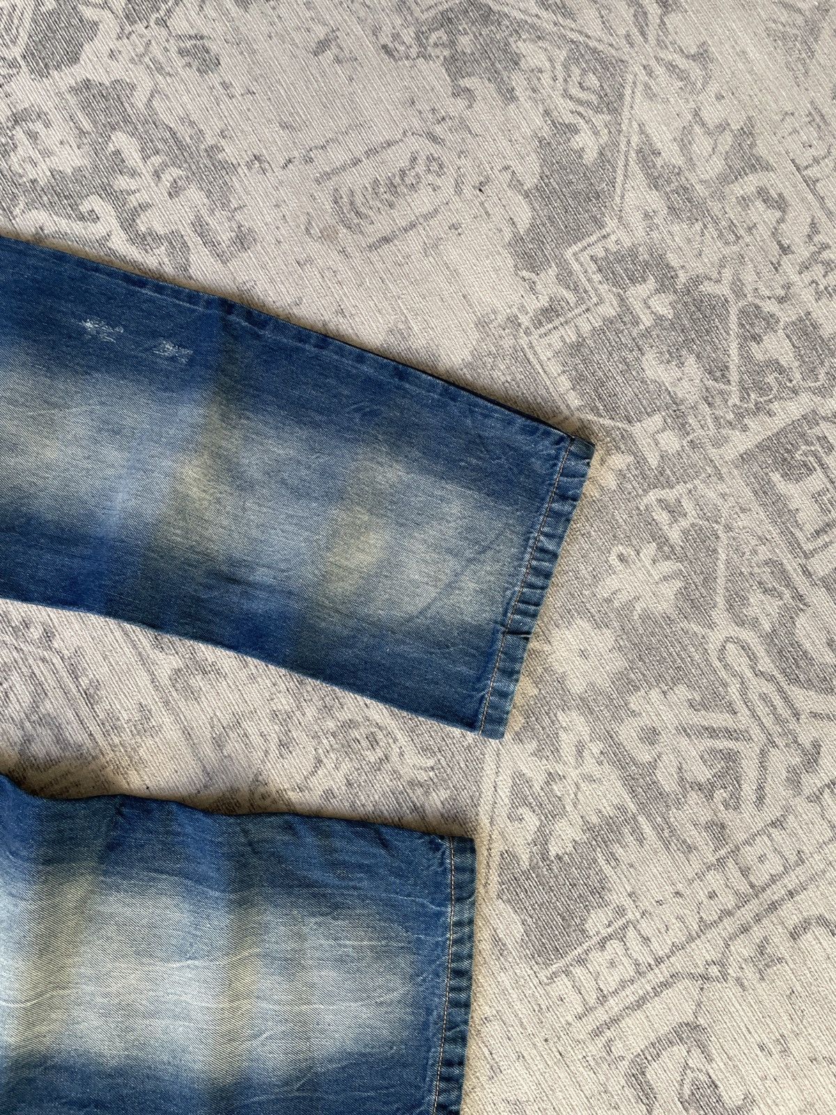 Vintage Vintage Faded Jeans Avant Garde Mud Washed Baggy Wide Flared Size US 34 / EU 50 - 10 Thumbnail