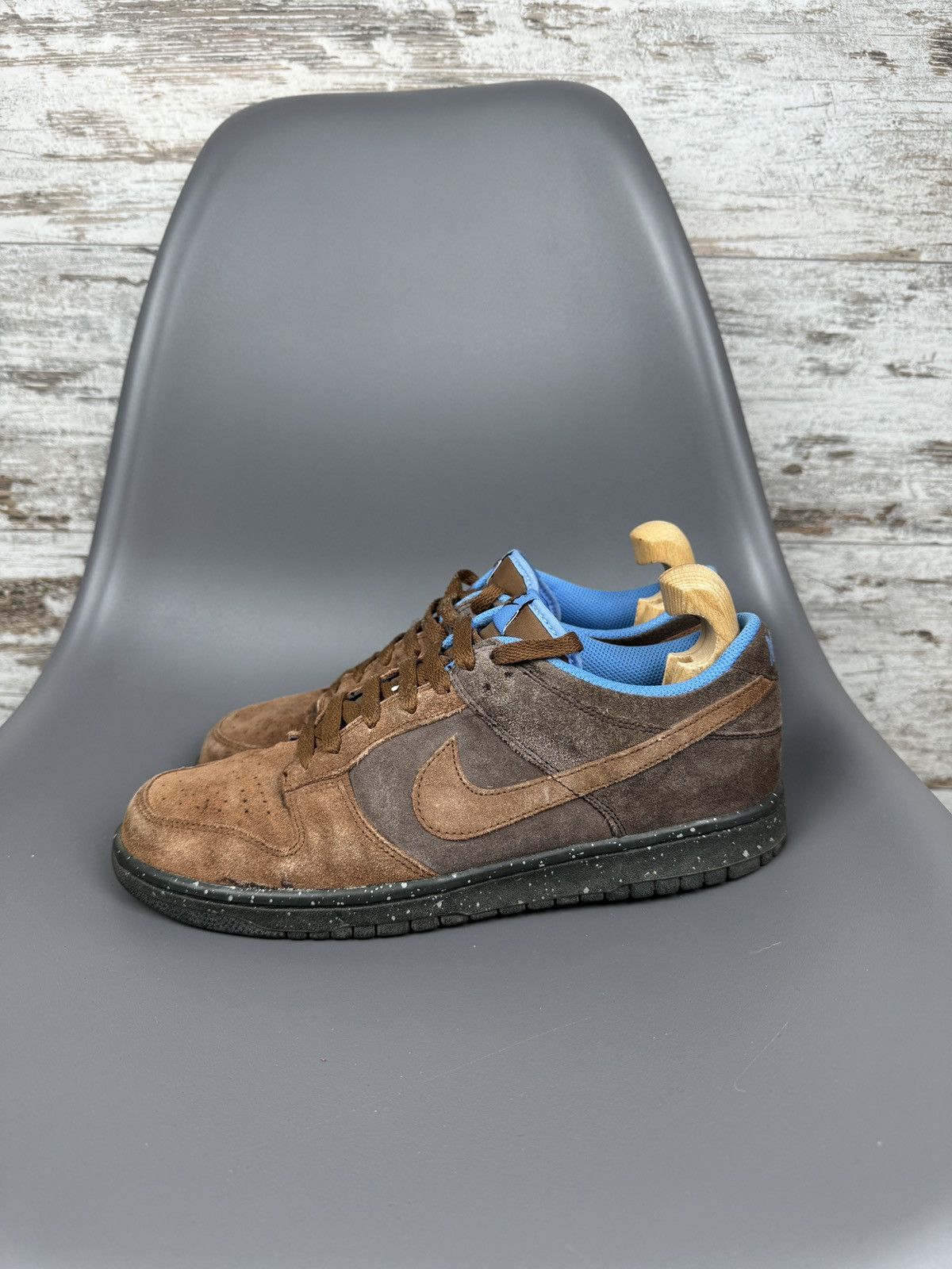 Mens Vintage Nike dunk low cl brown sneakers size 425 y2k