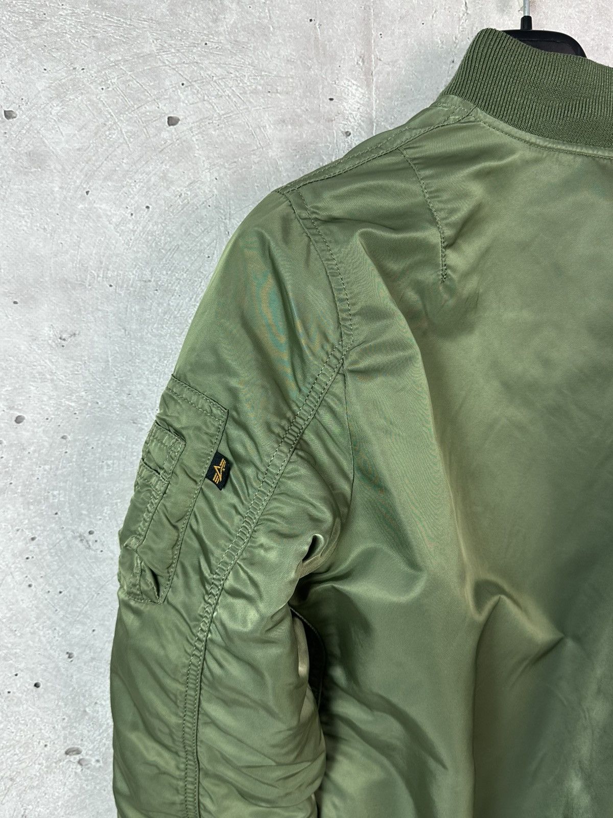 Alpha Industries Alpha Industries Green Long Sleeve Logo Women’s Bomber Size M / US 6-8 / IT 42-44 - 13 Thumbnail