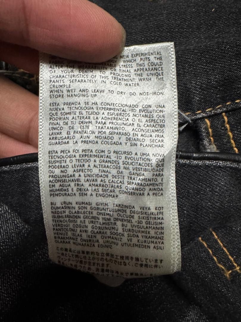 If Six Was Nine 💥SICK💥VINTAGE JAPANESE RAG JEANS INSANE MUDWASH BLACK DENIM Size US 31 - 13 Thumbnail