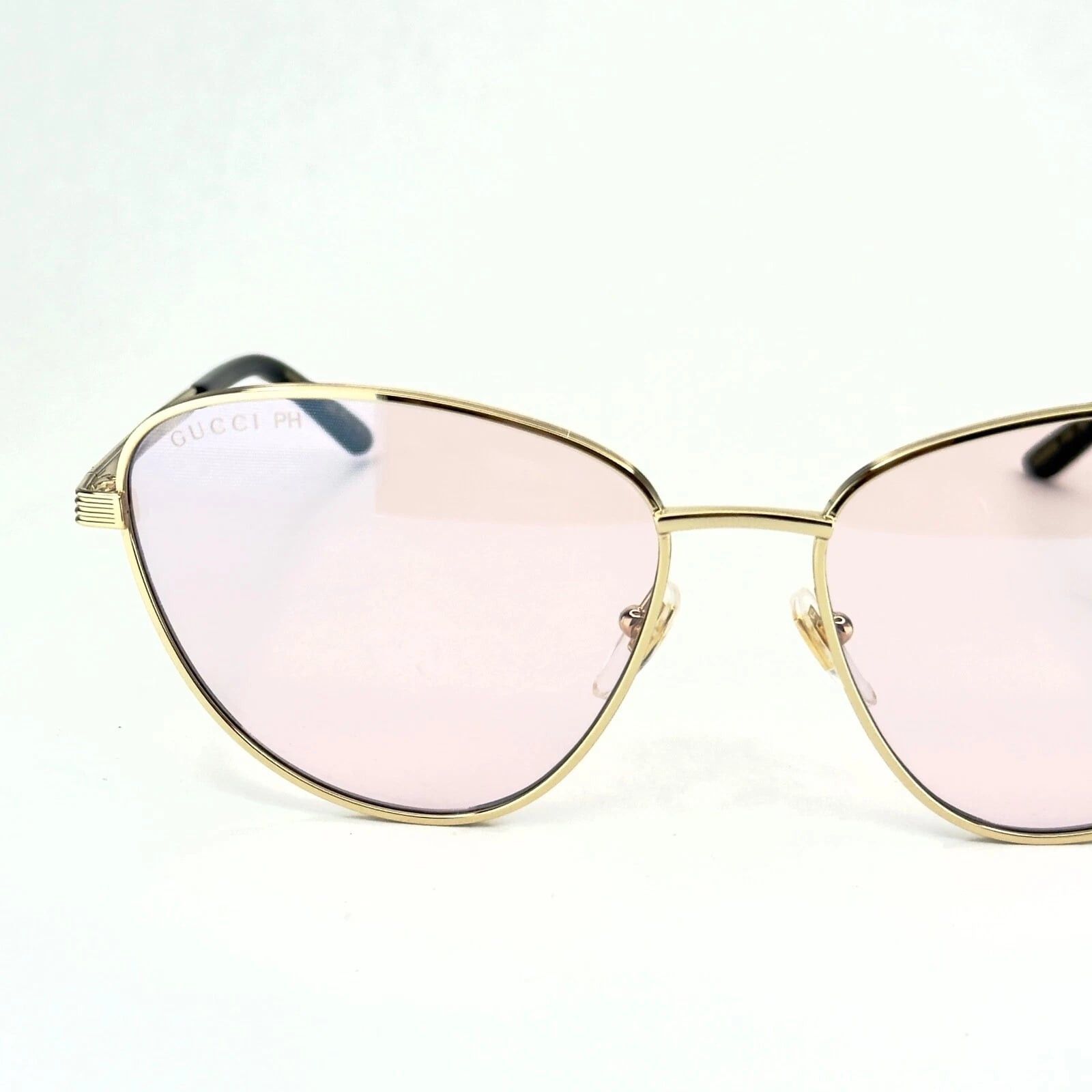 Gucci GUCCI GG0803S 0803 Gold Pink Photochromic 005 Sunglasses Size ONE SIZE - 6 Thumbnail