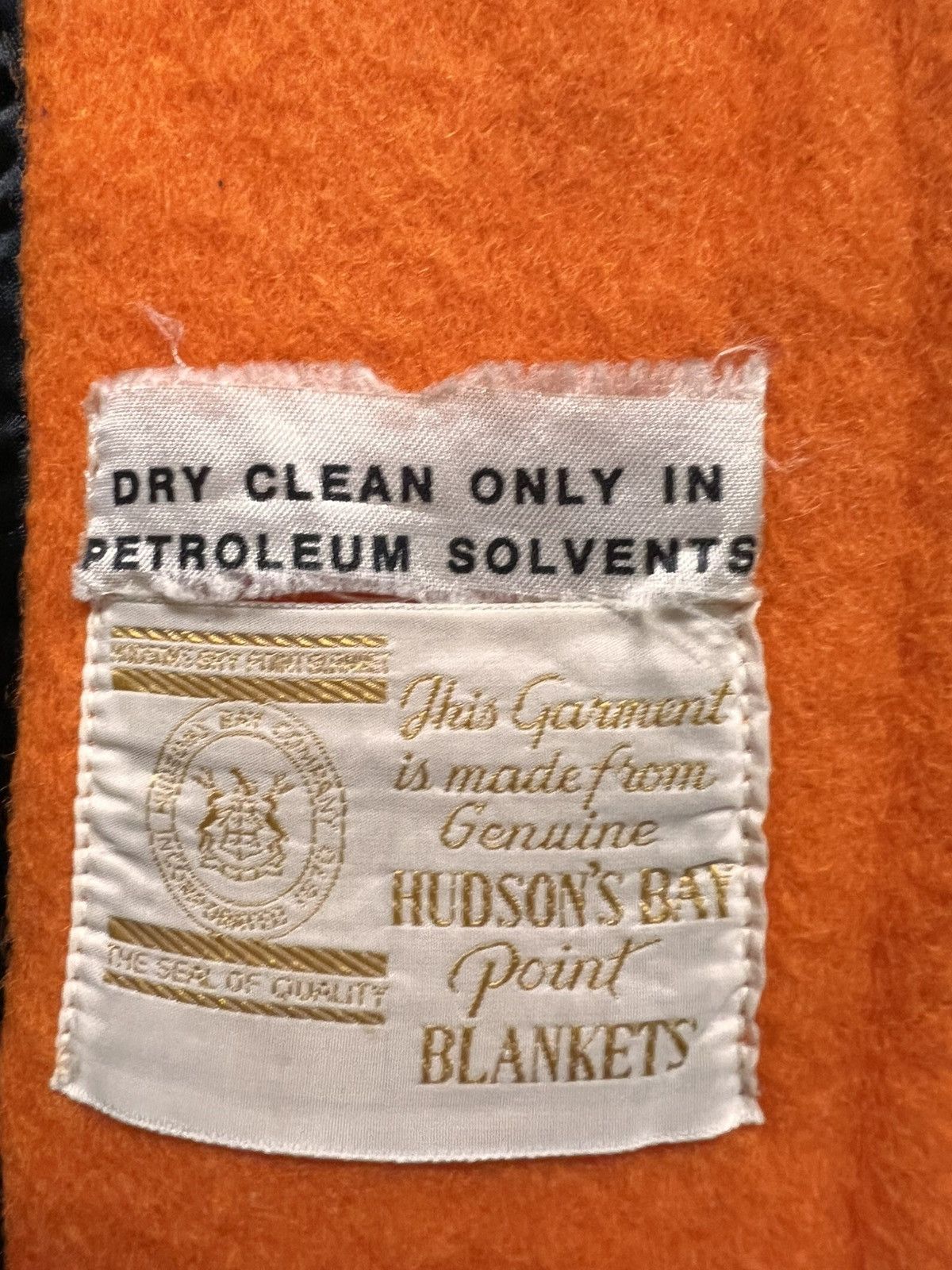 Hudsons Bay × Vintage Hudson’s Bay orange rare coat made in Canada 1940s 100% wool Size M / US 6-8 / IT 42-44 - 8 Thumbnail