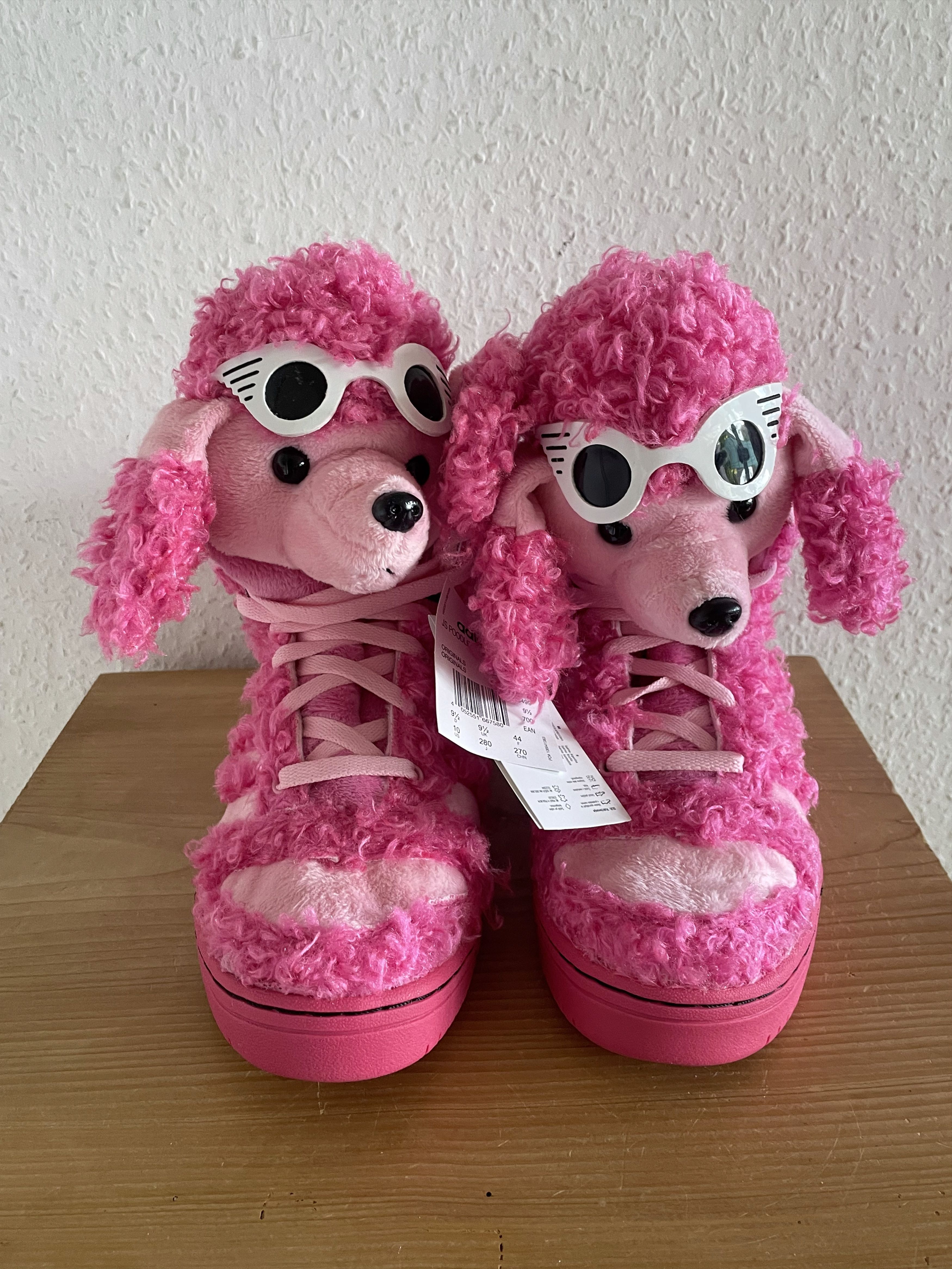 Adidas × Jeremy Scott JS Poodle Pink Fur Sneaker Size US 10 / EU 43 - 4 Thumbnail