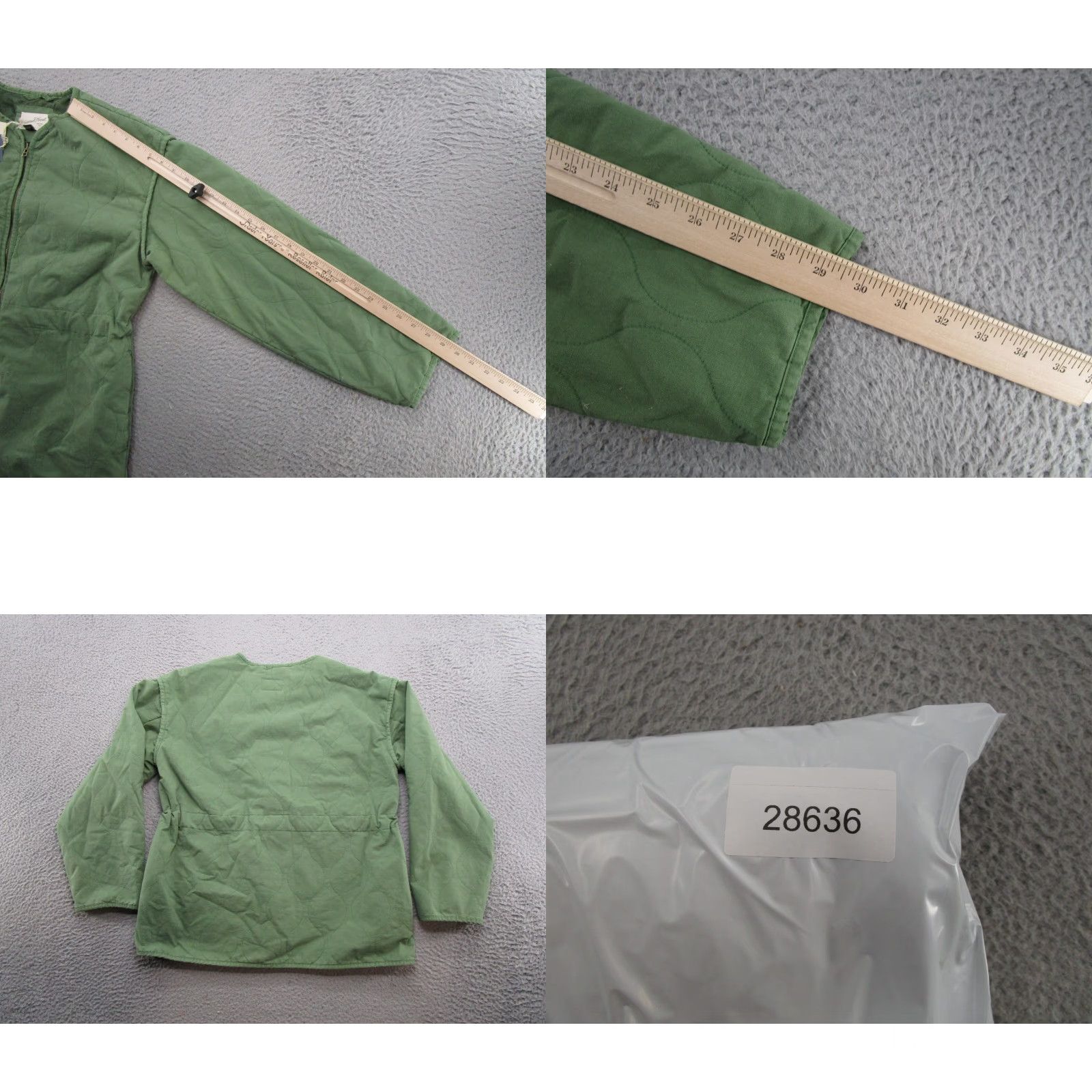 Vintage A New Day Women's Quilted Full Zip Cotton Jacket Coat Green L Size L / US 10 / IT 46 - 8 Thumbnail