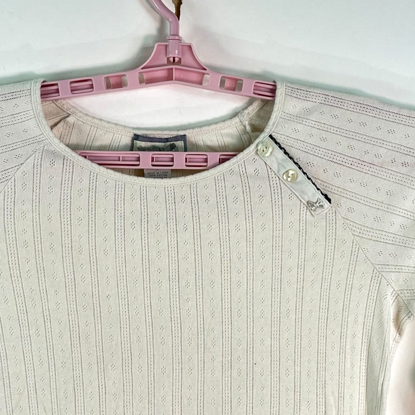 Vintage Zee &Bella Womens Striped Pullover Sweater Ivory L Size L / US 10 / IT 46 - 2 Thumbnail