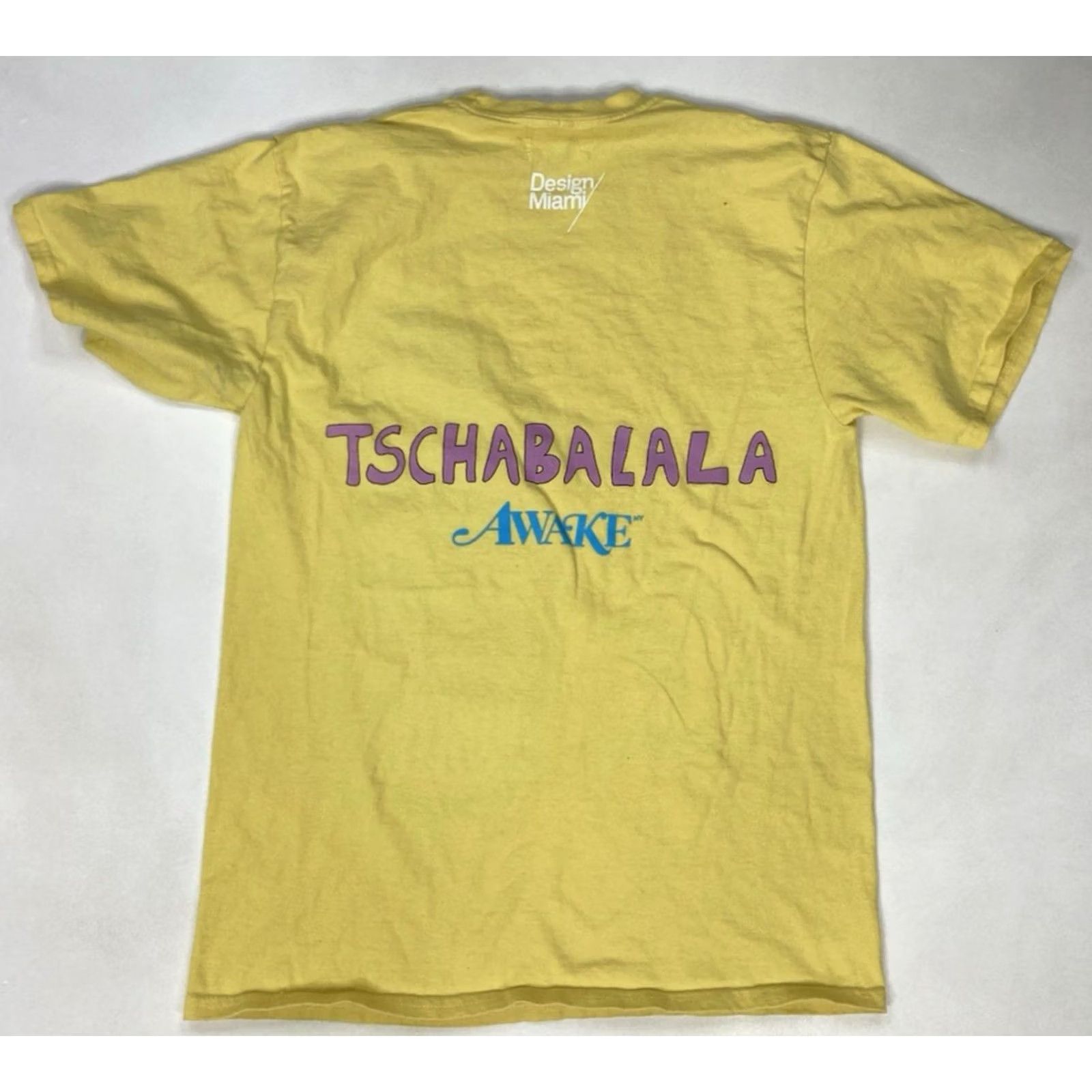 Awake NY Awake Tschabalala Design Miami Graphic T-shirt Men Medium Yellow Short Sleeve Size US M / EU 48-50 / 2 - 4 Thumbnail