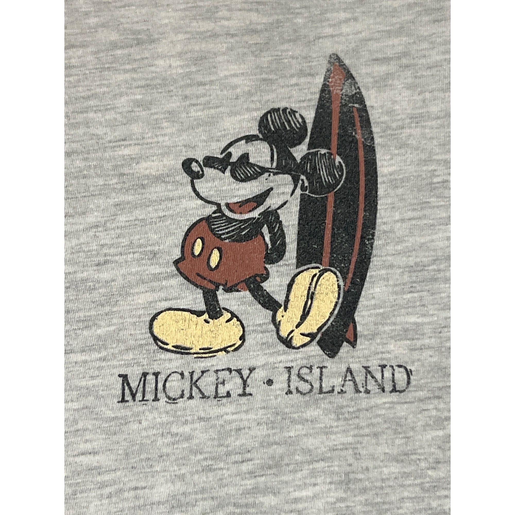 Disney Disney Mickey Island Grey Graphic T-Shirt Hanes Mickey Mouse Size US M / EU 48-50 / 2 - 3 Thumbnail