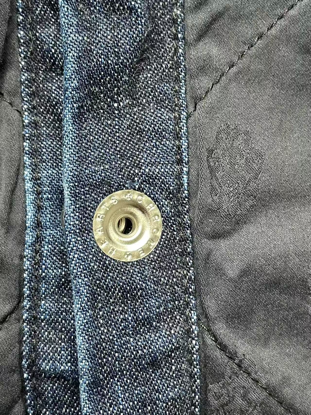 Chrome Hearts Chrome Hearts Blue Script Padded Denim Jacket Size US XXL / EU 58 / 5 - 6 Thumbnail