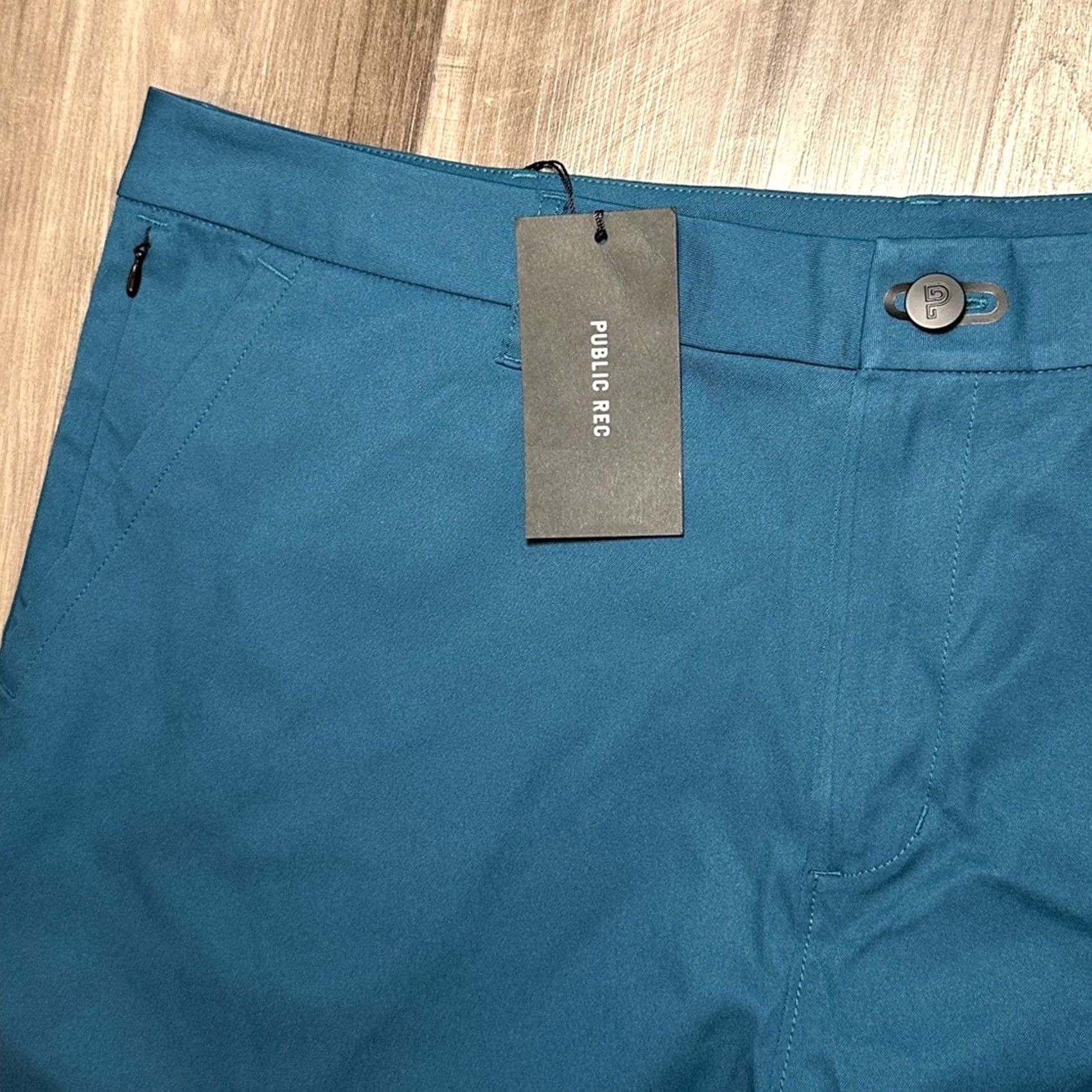 Vintage VINTAGE Public Rec Ocean Dealmaker Shorts 40 Mens Regular Chino Blue Ocean Teal 8" Inseam 20" Total Length 20" MS9663 Size US 40 / EU 56 - 4 Thumbnail