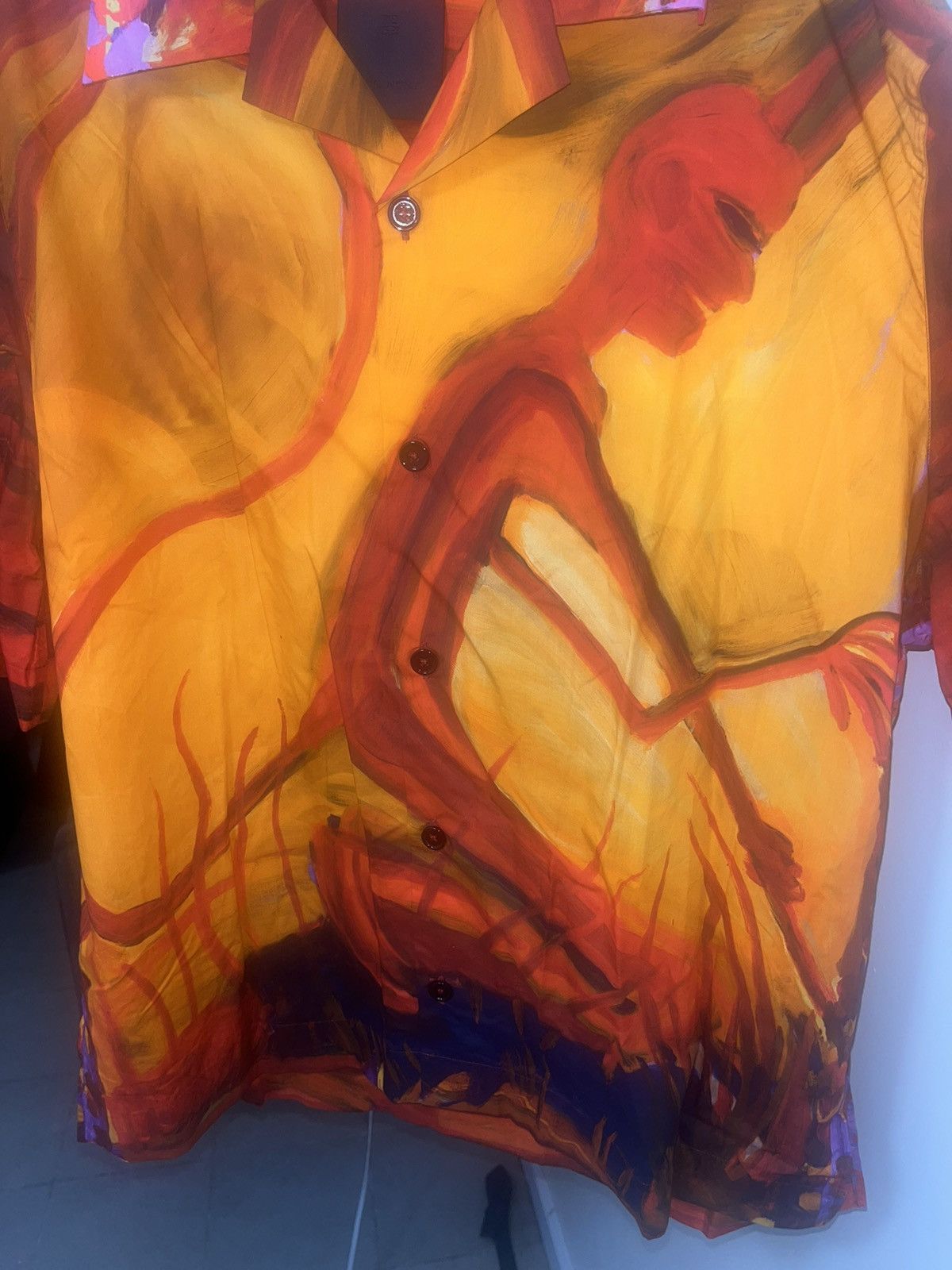 Givenchy Givenchy Devil Print Shirt Sz 41 Size US L / EU 52-54 / 3 - 9 Thumbnail