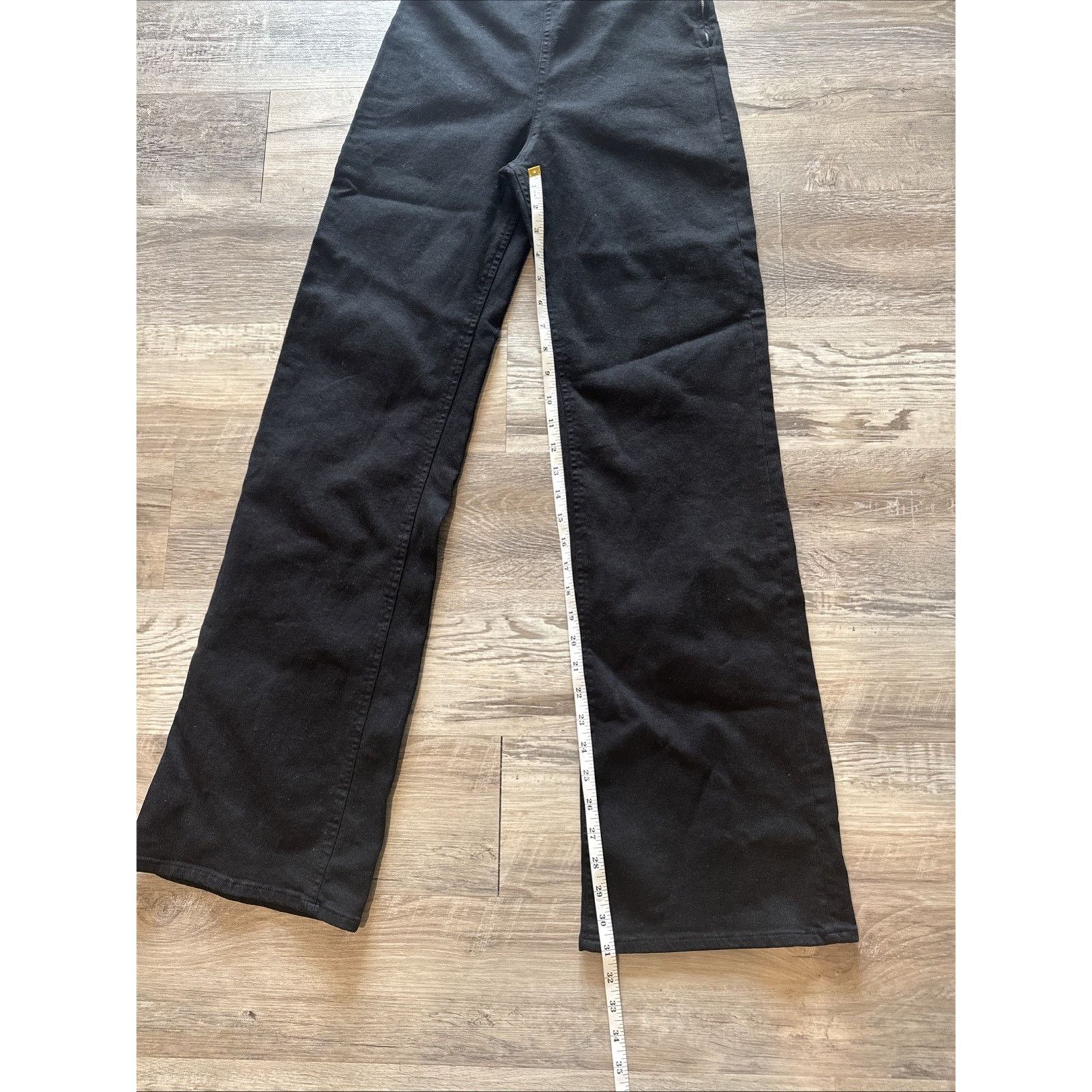 Zara ZARA WOMAN ASYMMETRIC JUMPSUIT BLACK SZ XS Brand New Size 26" / US 2 / IT 38 - 9 Thumbnail