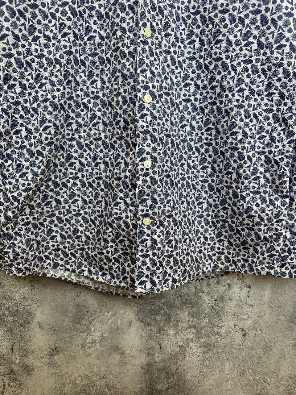 Eton Eton Button Up Shirt Floral Poplin Cotton LS Slim Fit Size US M / EU 48-50 / 2 - 7 Thumbnail