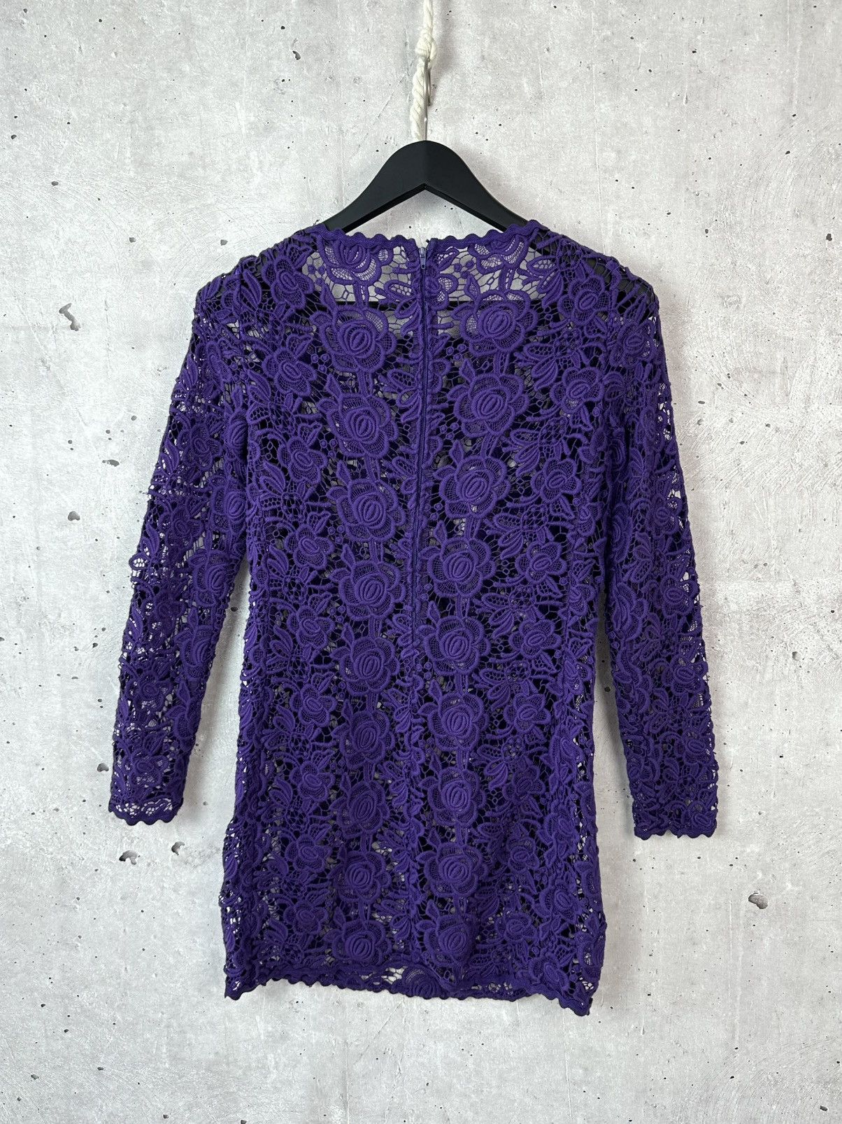 Blumarine Blumarine Made in Italy Embroidered Flowers Purple Dress Size M / US 6-8 / IT 42-44 - 8 Thumbnail