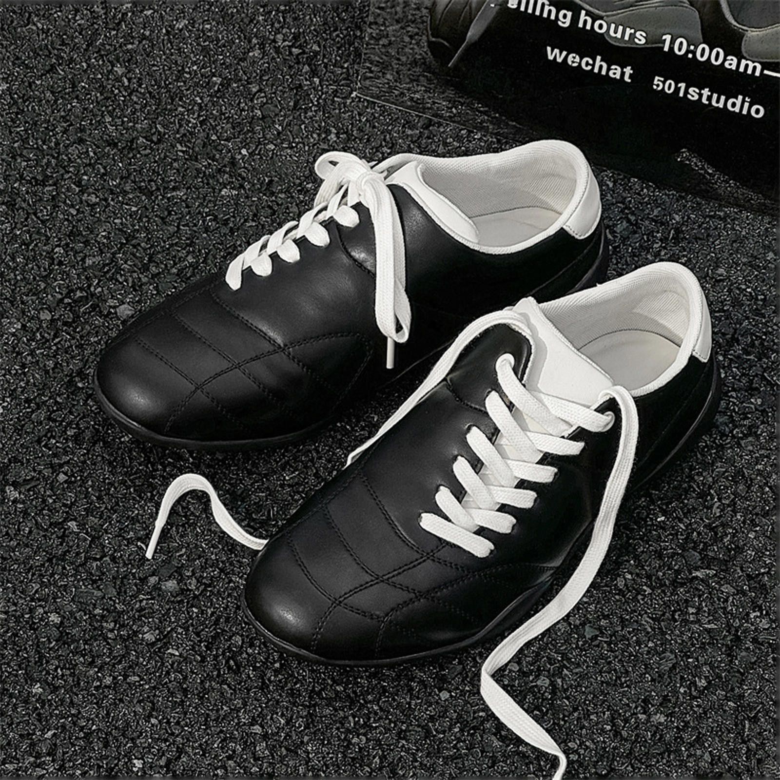 Other y2k Black Sporty Sneakers Size US 7 / EU 40 - 2 Thumbnail