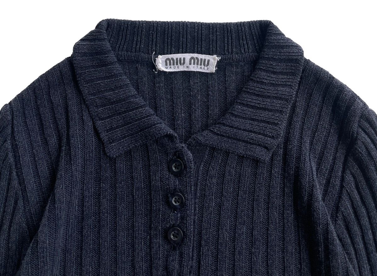 Miu Miu 90s Miu Miu Ribbed Jumper Knit Size M / US 6-8 / IT 42-44 - 4 Thumbnail