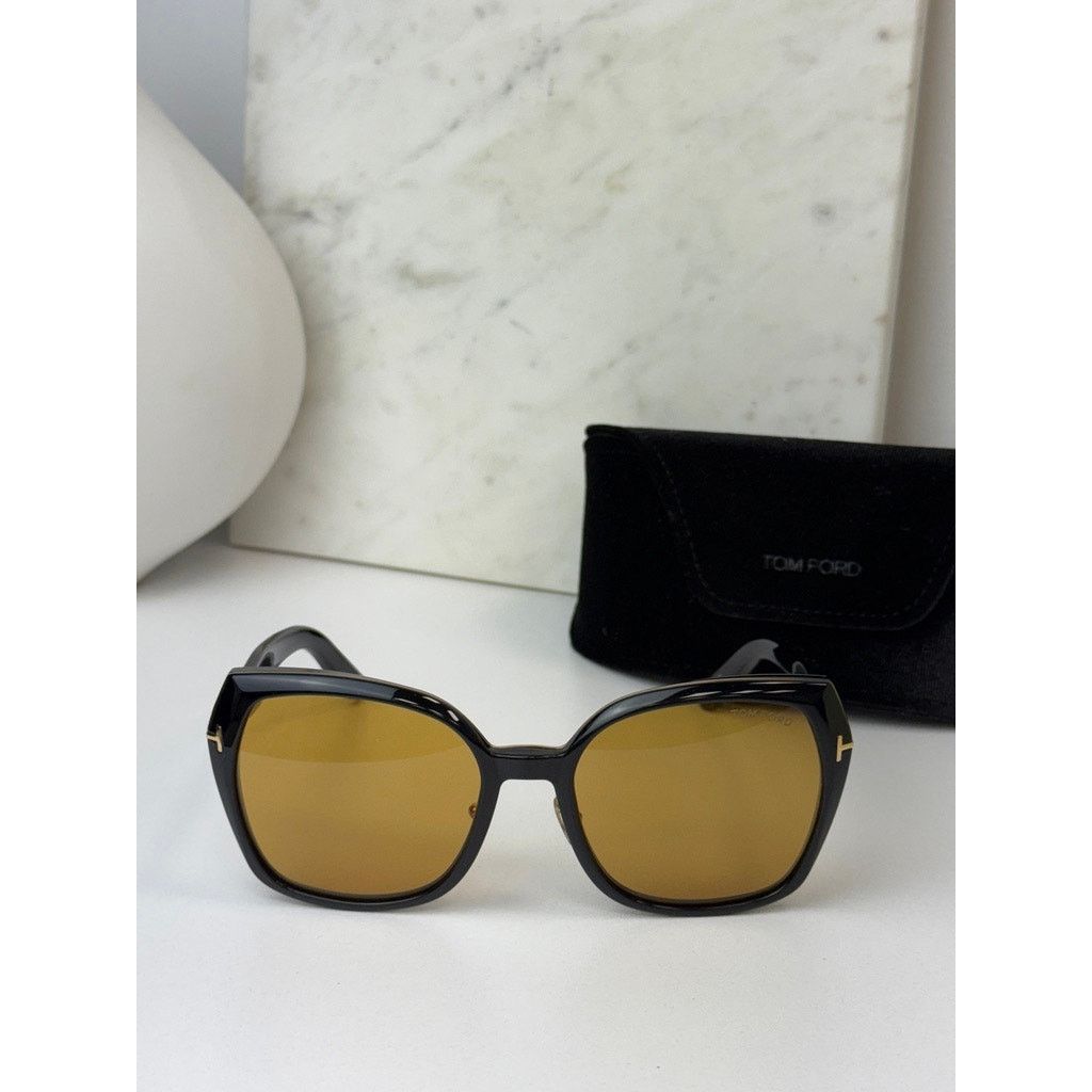 Tom Ford NEW Tom Ford TF1223 Plum Black Yellow Tint Sunglasses $600 Size ONE SIZE - 4 Thumbnail