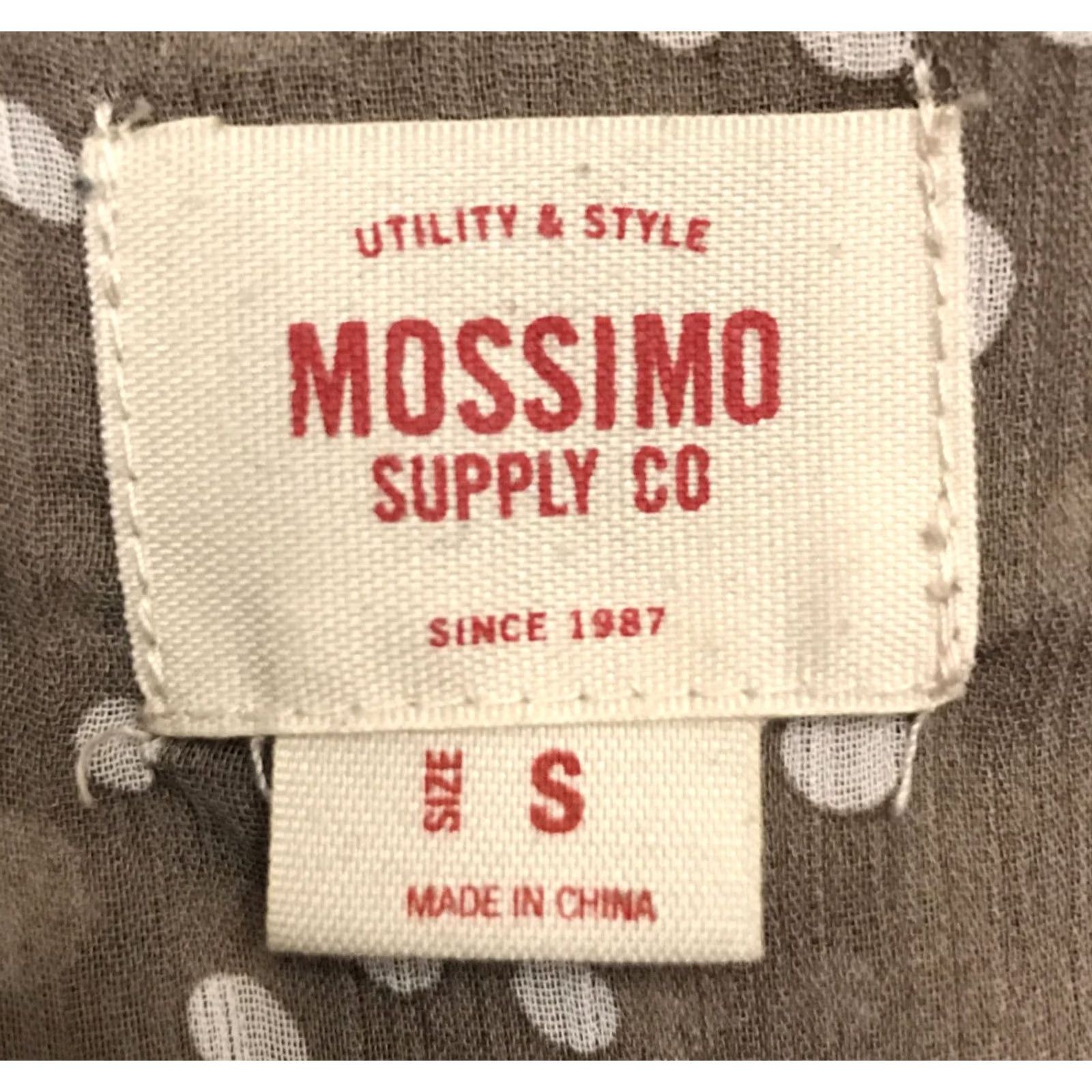 Mossimo Mossimo Womens Blouse Shirt S Brown Polka Dot Button Sleeveless Scoop Neck Tie Ruffle Lightweight Casual Reg?. Size S / US 4 / IT 40 - 3 Thumbnail