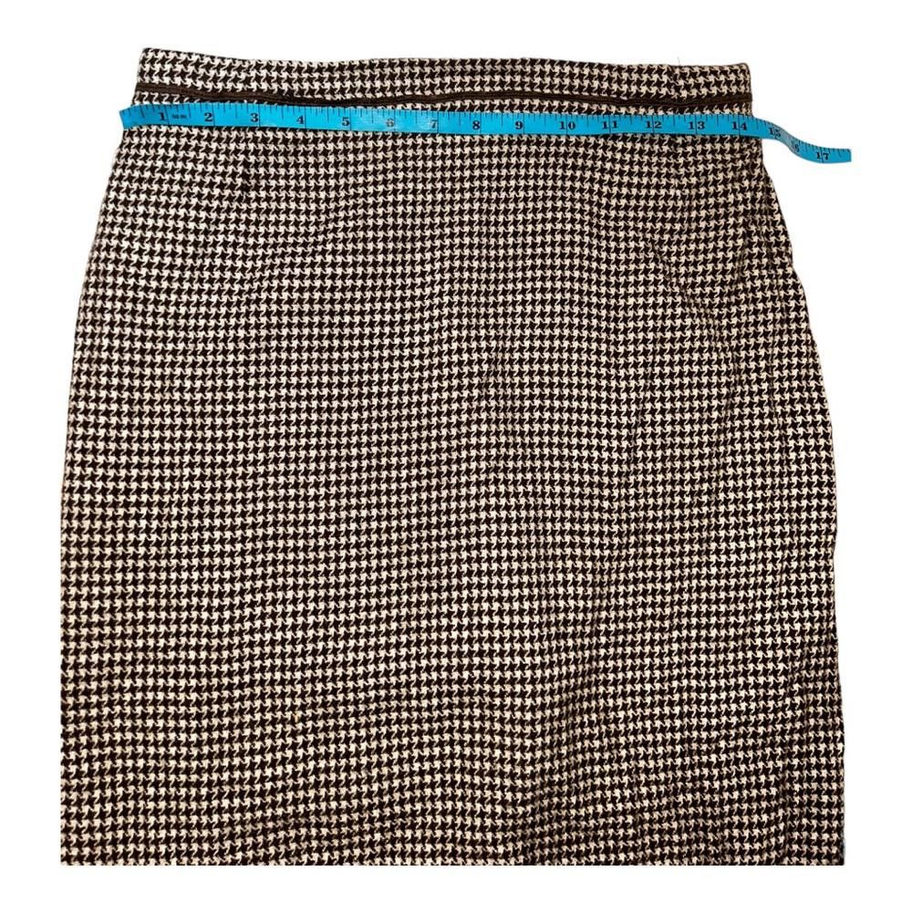 Escada Escada l Vintage Houndstooth Wool Pencil Skirt Size 34/2 Size 26" / US 2 / IT 38 - 4 Thumbnail