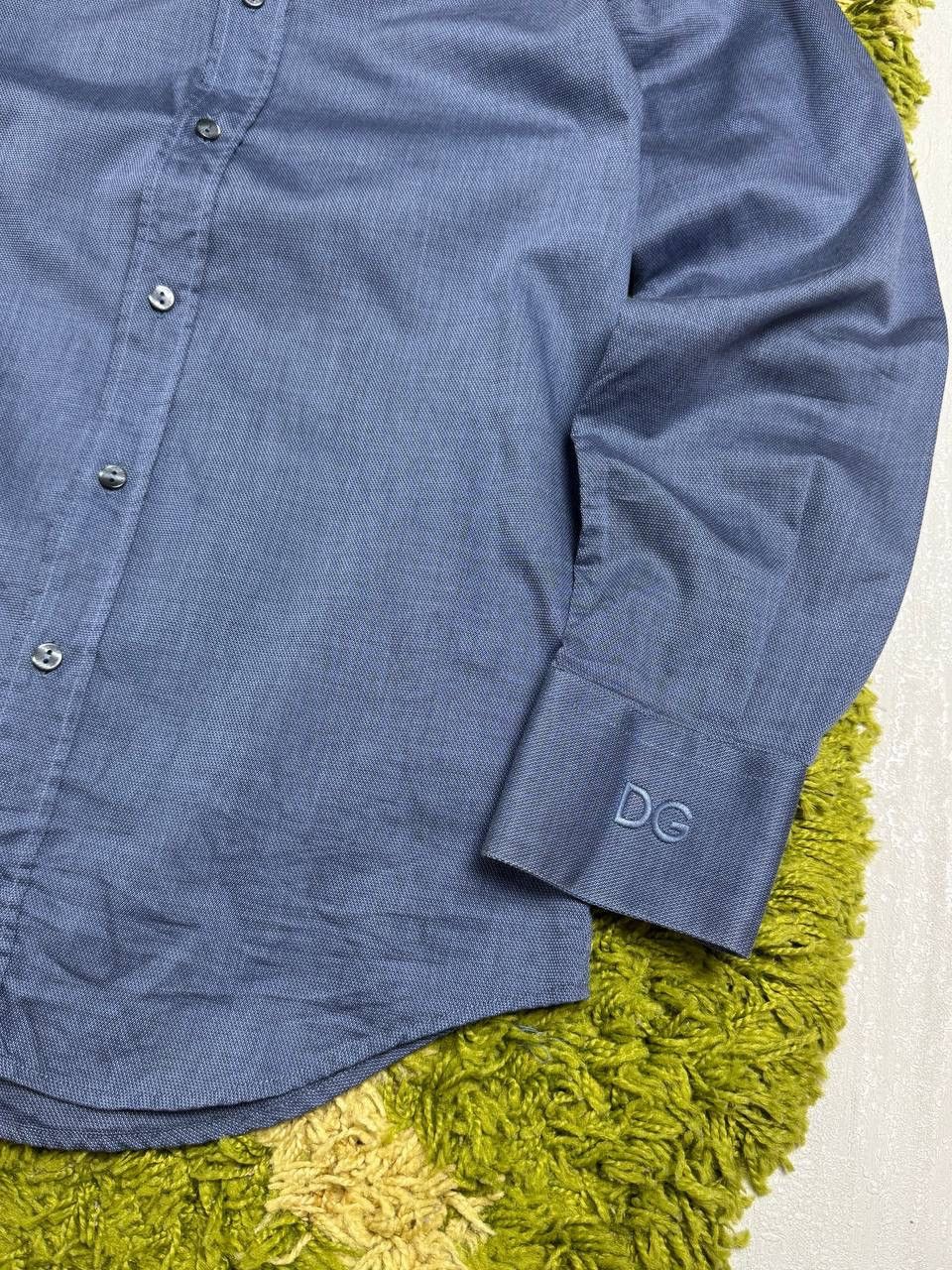 Dolce & Gabbana Dolce & Gabbana Gold Blue Button Up Dress Shirt Size US S / EU 44-46 / 1 - 2 Thumbnail