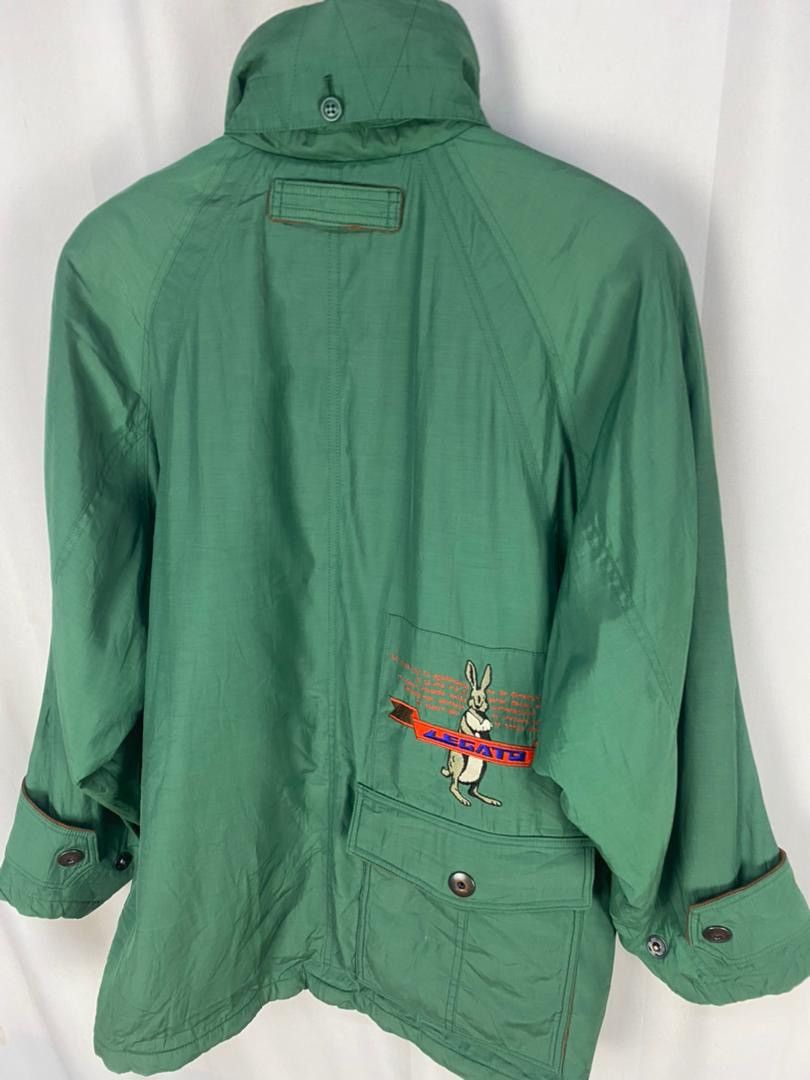 Lagato design snap button jacket hidden hoodie