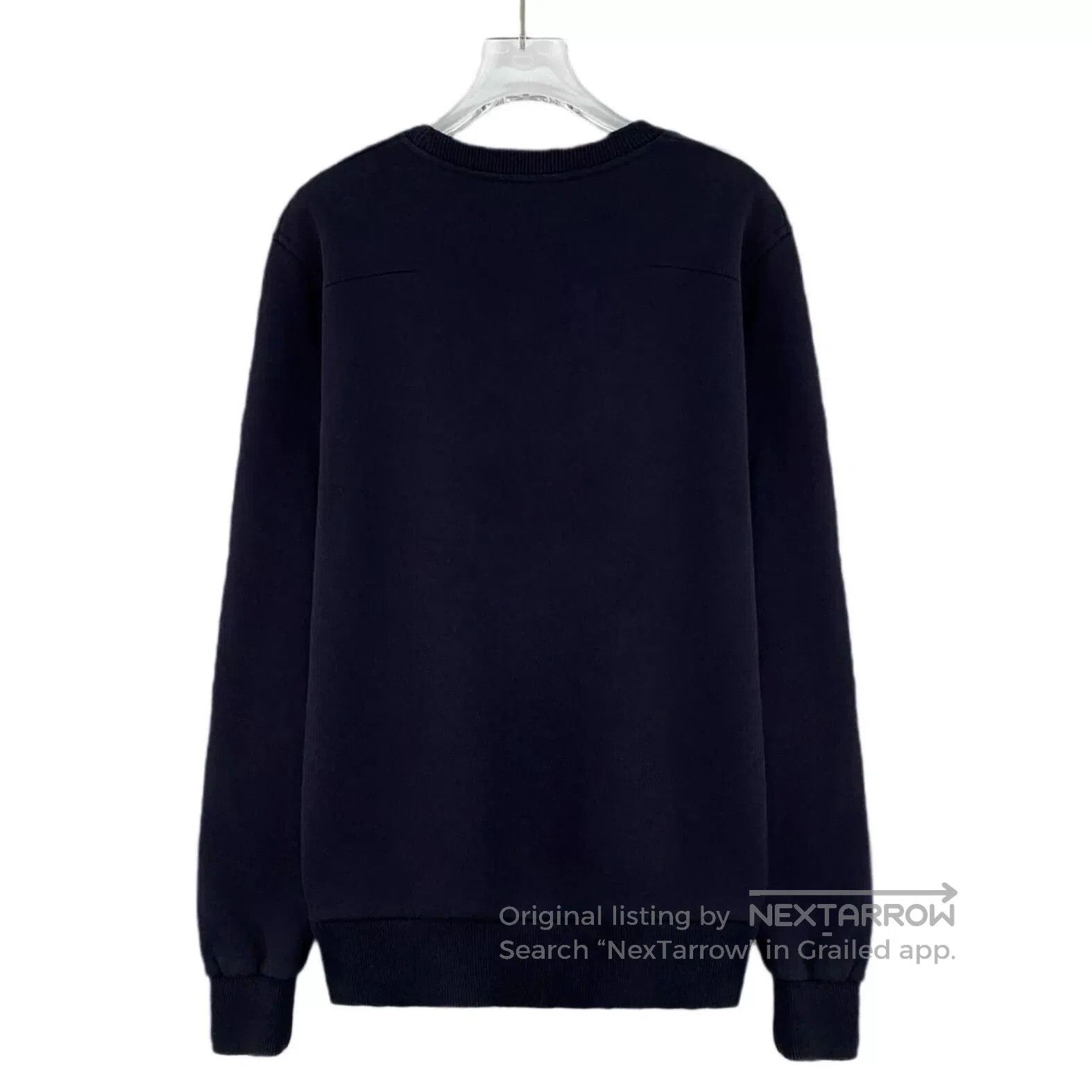 Dior dior navy logo print long sleeve sweatshirt. Size US XXS / EU 40 - 2 Thumbnail