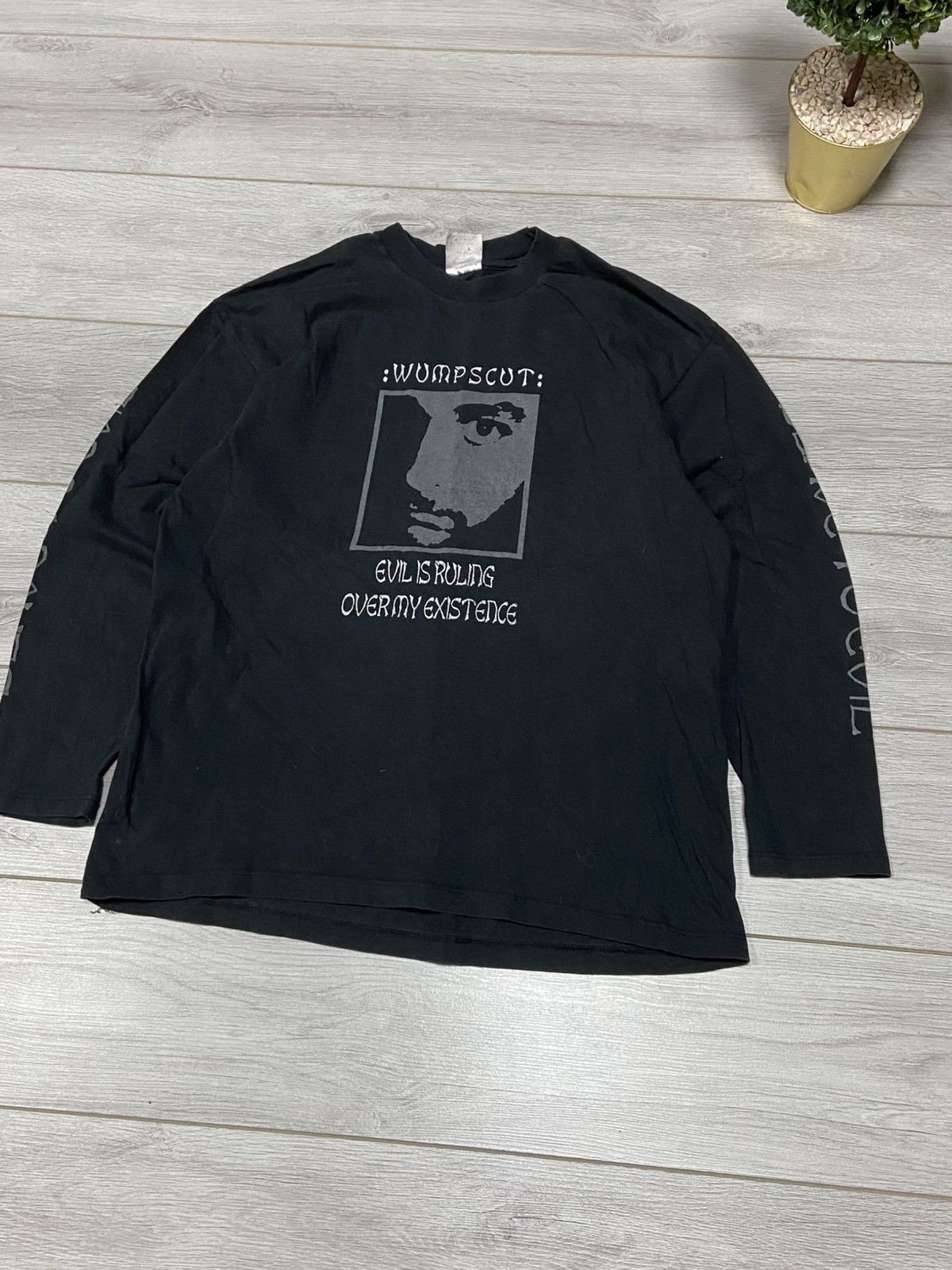 Band Tees Vintage Wumpscut Slave to Evil metal rock longsleeve 90’s Size US XL / EU 56 / 4 - 4 Thumbnail