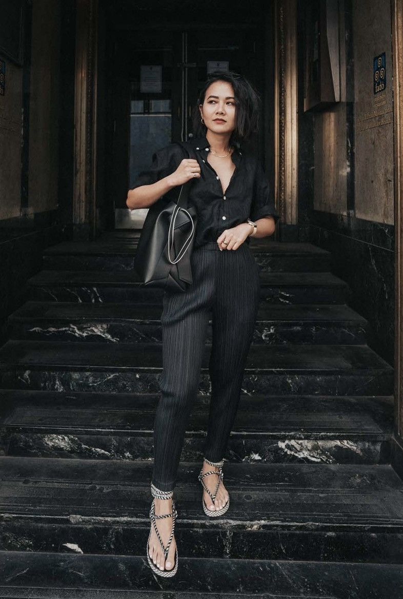 Pleats Please Issey Miyake Tapered-leg Trousers