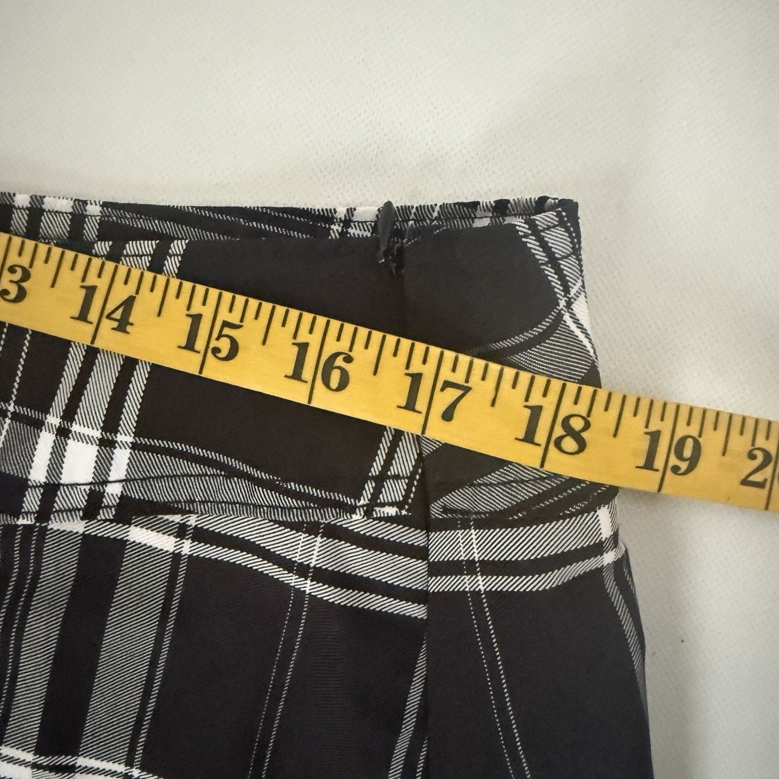 Other Y2K Punk Black Plaid Pleated Mini Skirt Grunge Schoolgirl Size 34" / US 12 / IT 48 - 4 Thumbnail