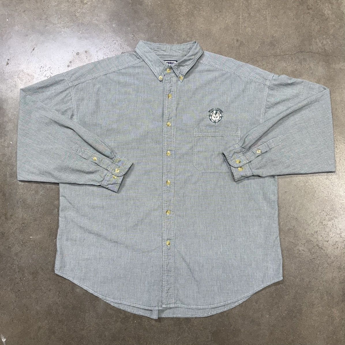 Lee Vintage Lee Wolf Creek Embroidered Button Up Shirt Size US XXL / EU 58 / 5 - 4 Thumbnail