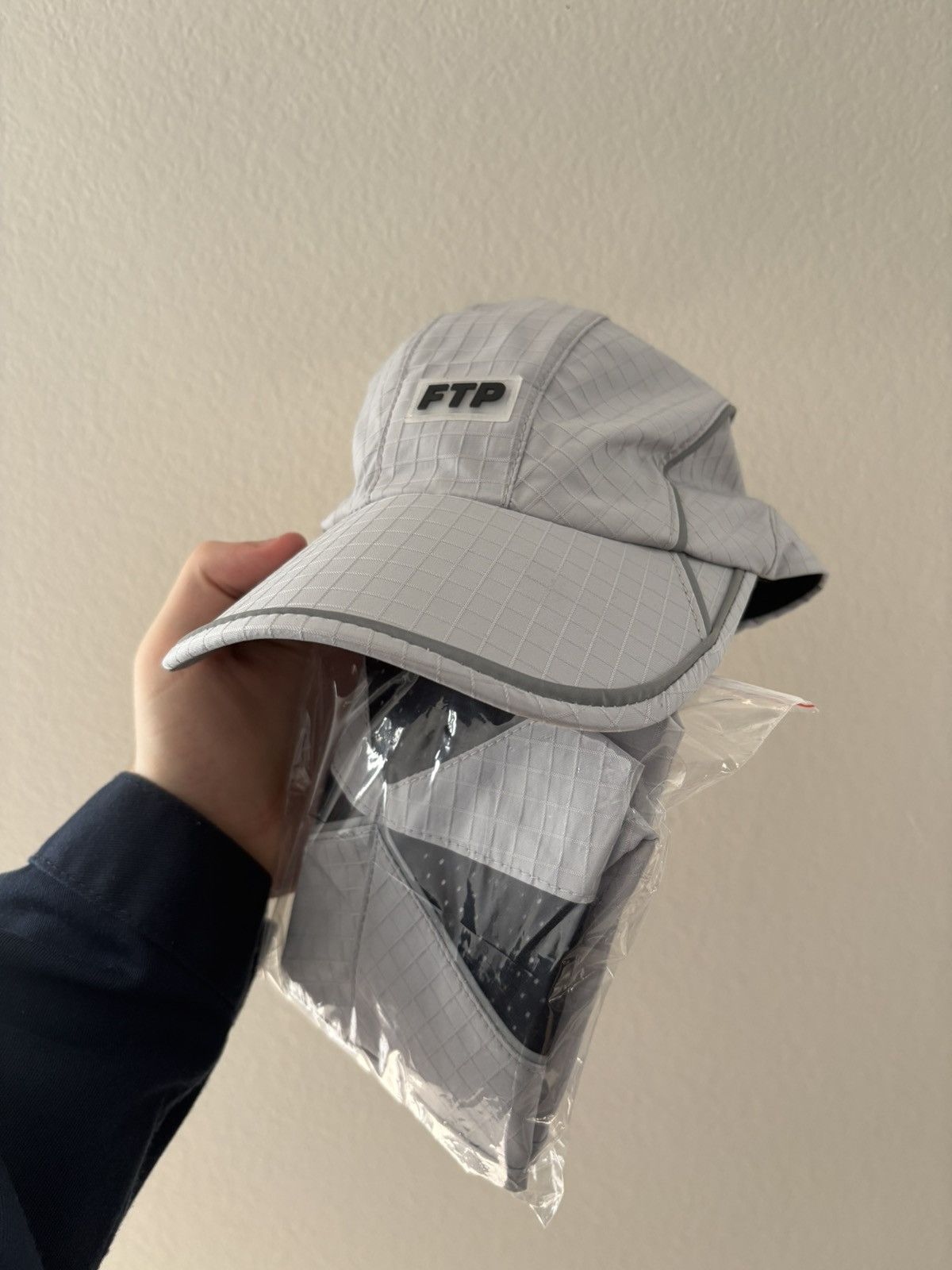 Fuck The Population FTP Piping Facemask Runner Hat Grey Size ONE SIZE - 2 Thumbnail
