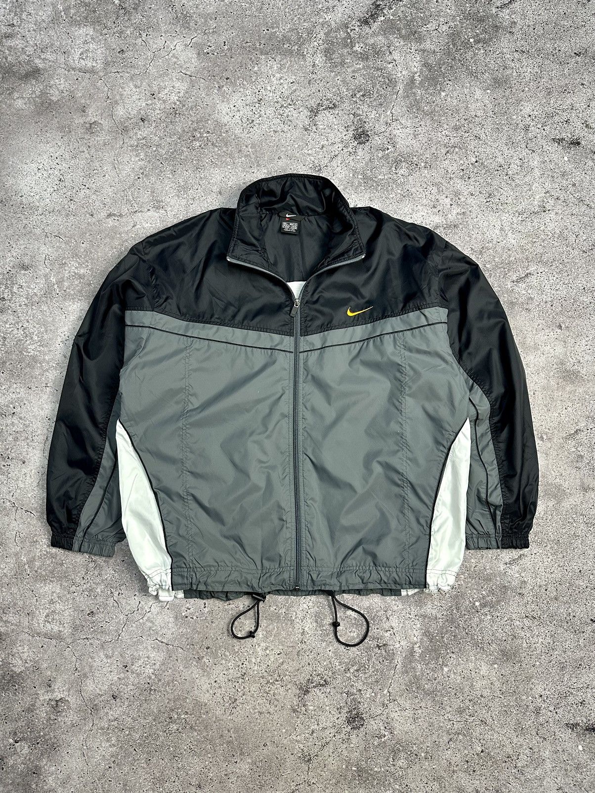 VINTAGE NIKE Y2K NYLON JACKET WINDBREAKER 90s DRILL