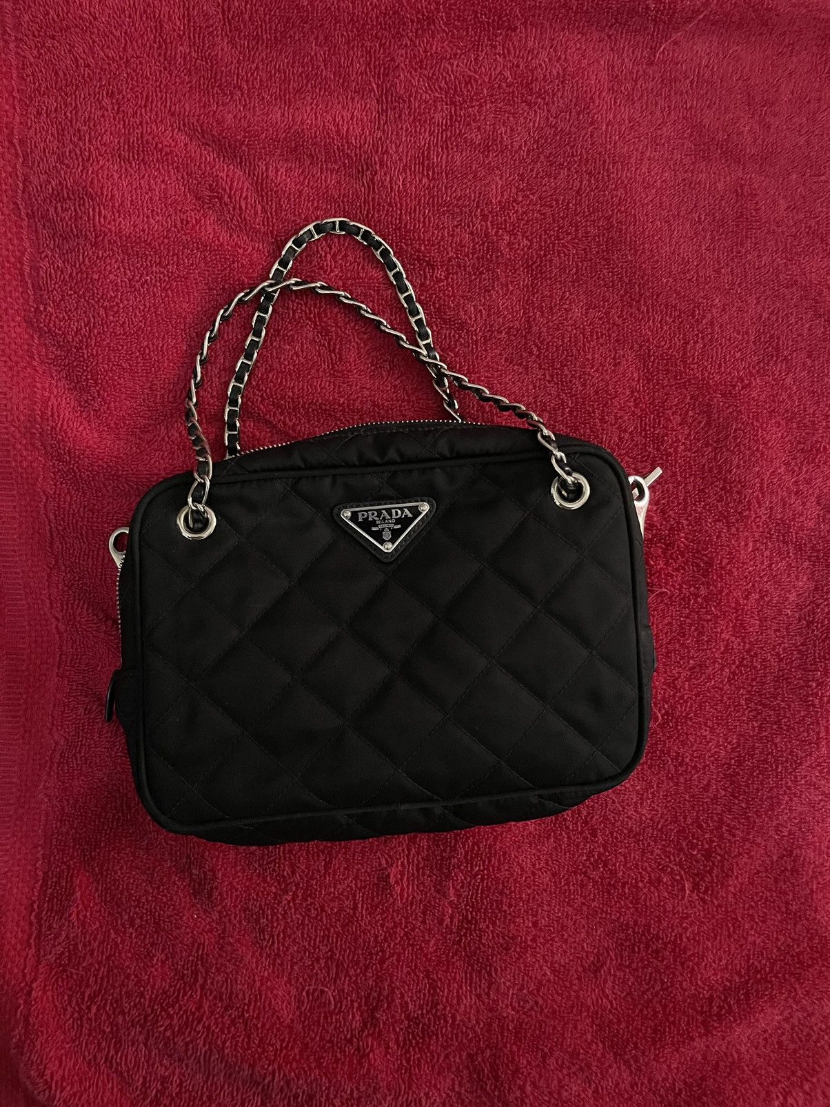 Designer × Prada Prada Quilted Nylon Tessuto Impuntu Quilted Bandoliera Size ONE SIZE - 13 Thumbnail