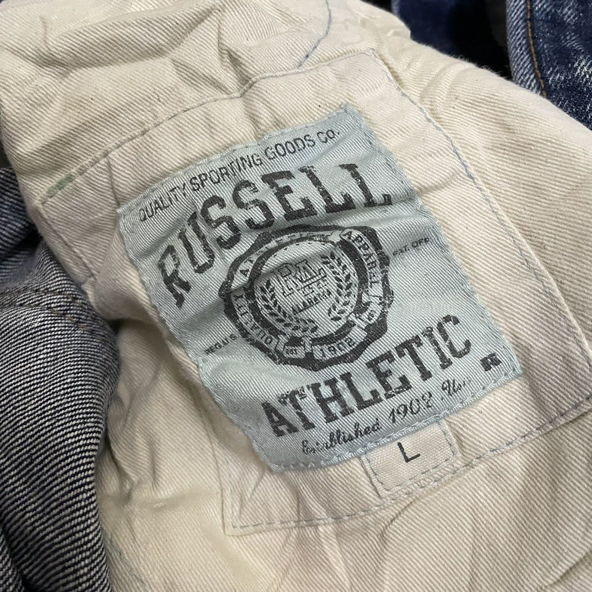 Russell Athletic × Vintage Vintage Russell Athletic Selvedge Denim Distressed Size US 36 / EU 52 - 6 Thumbnail