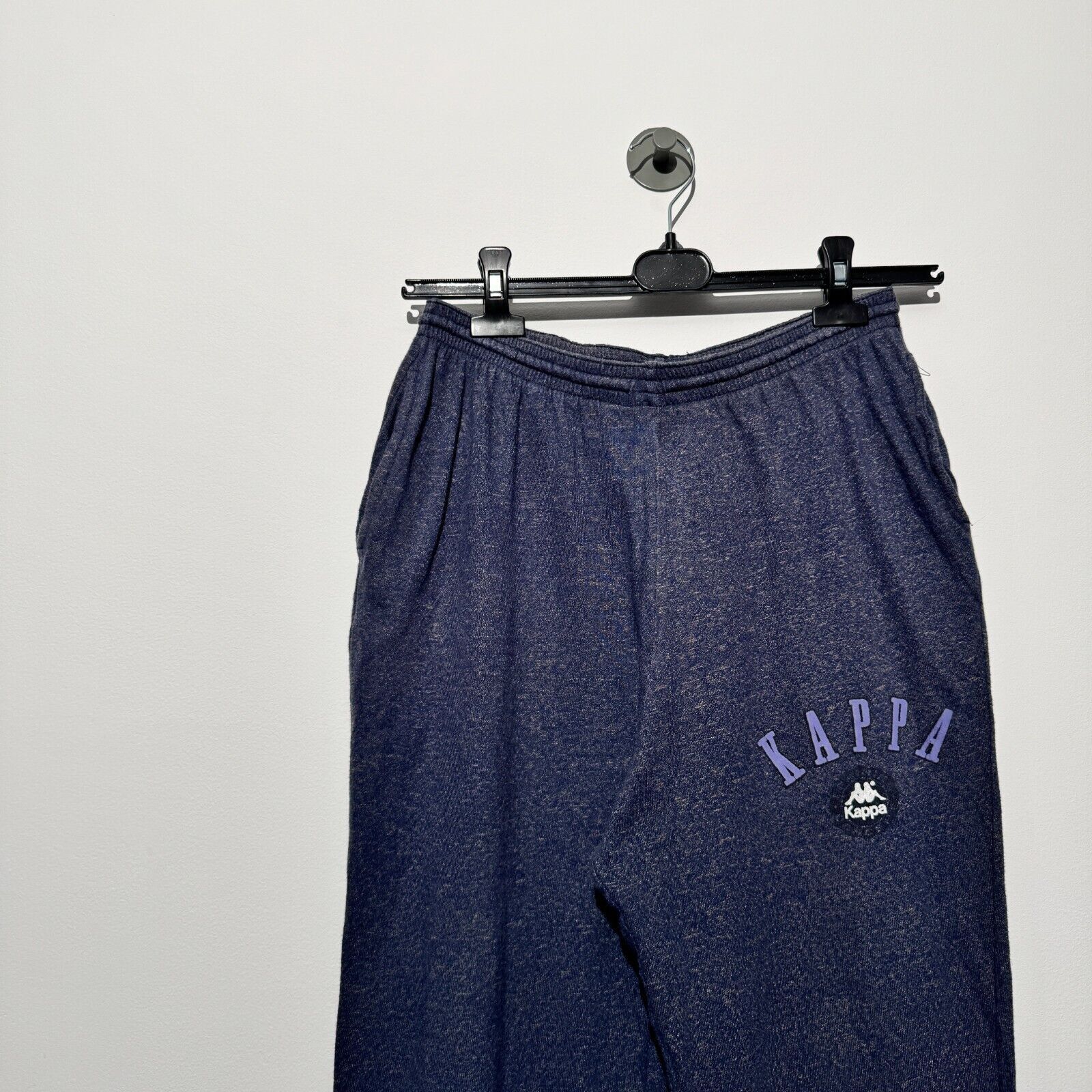 Kappa × Vintage Kappa Unisex Gray Cotton Sweatpants Size S Washed 90s Size US 34 / EU 50 - 5 Thumbnail
