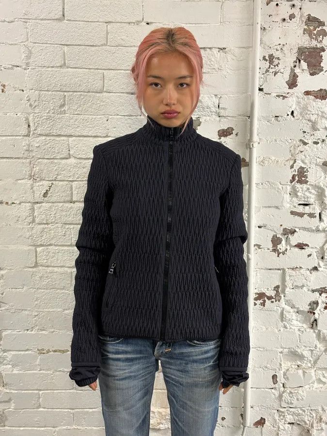 Prada AW2011 Prada Quilted Dark Navy Jacket Size M / US 6-8 / IT 42-44 - 2 Thumbnail