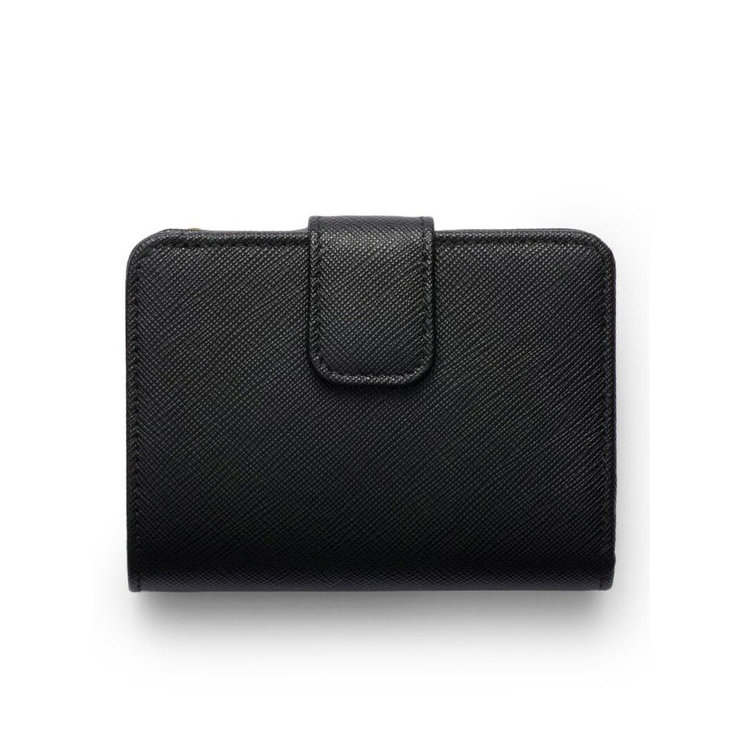 Prada PRADA Saffiano Black Leather Small Wallet New & Authentic Size ONE SIZE - 2 Thumbnail