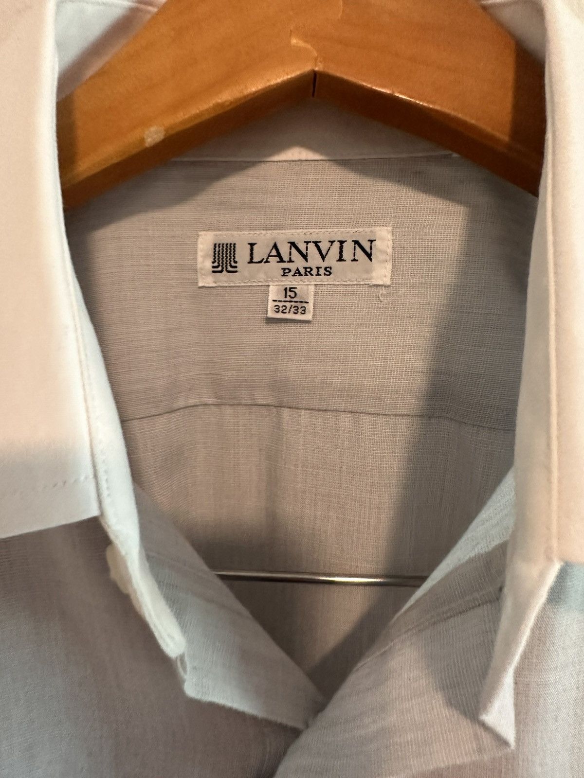 Lanvin Grey Button Down Shirt Sz 15