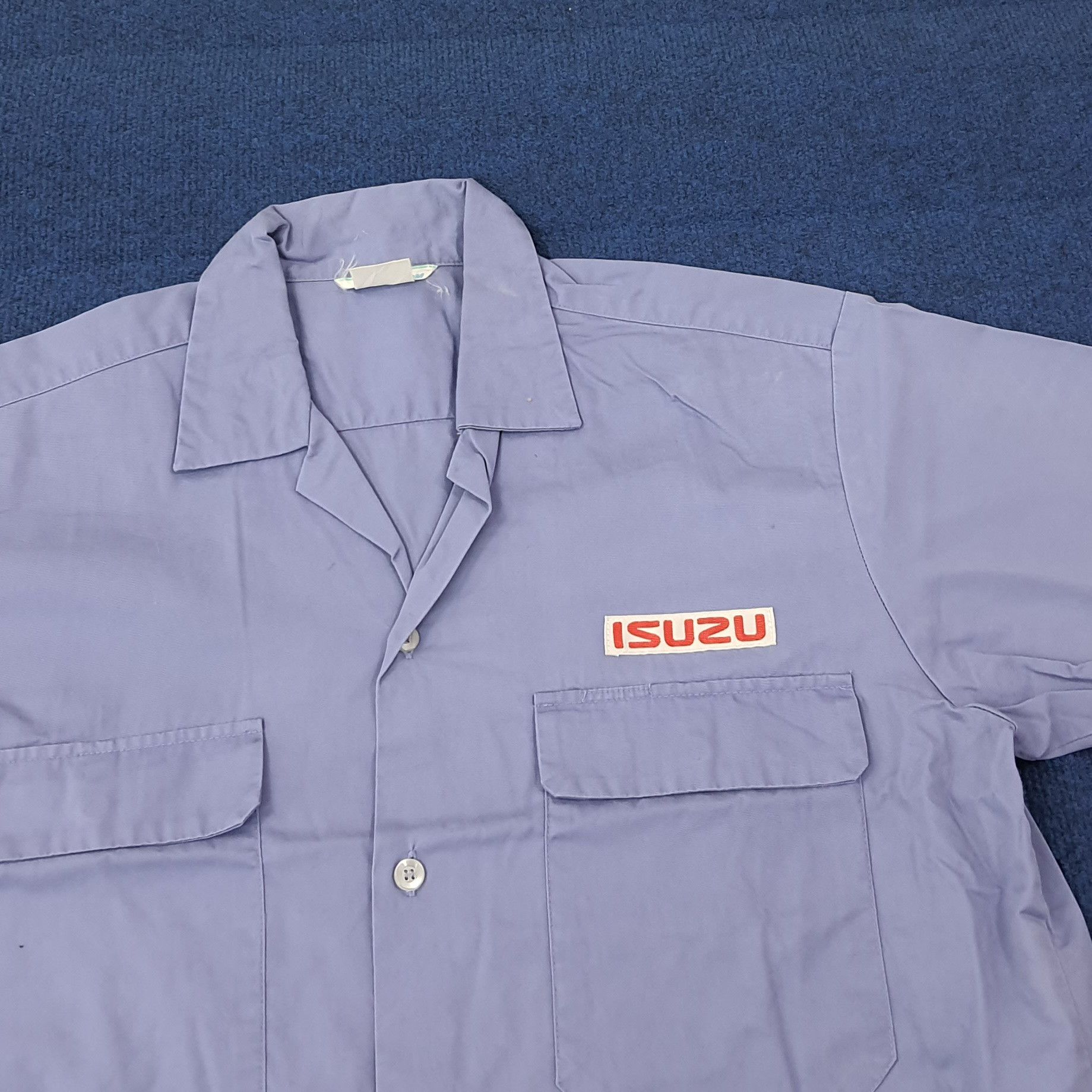 Japanese Brand Vintage Isuzu Japan Tech Brand Button Up Work Shirt C223N22 Size US M / EU 48-50 / 2 - 2 Thumbnail