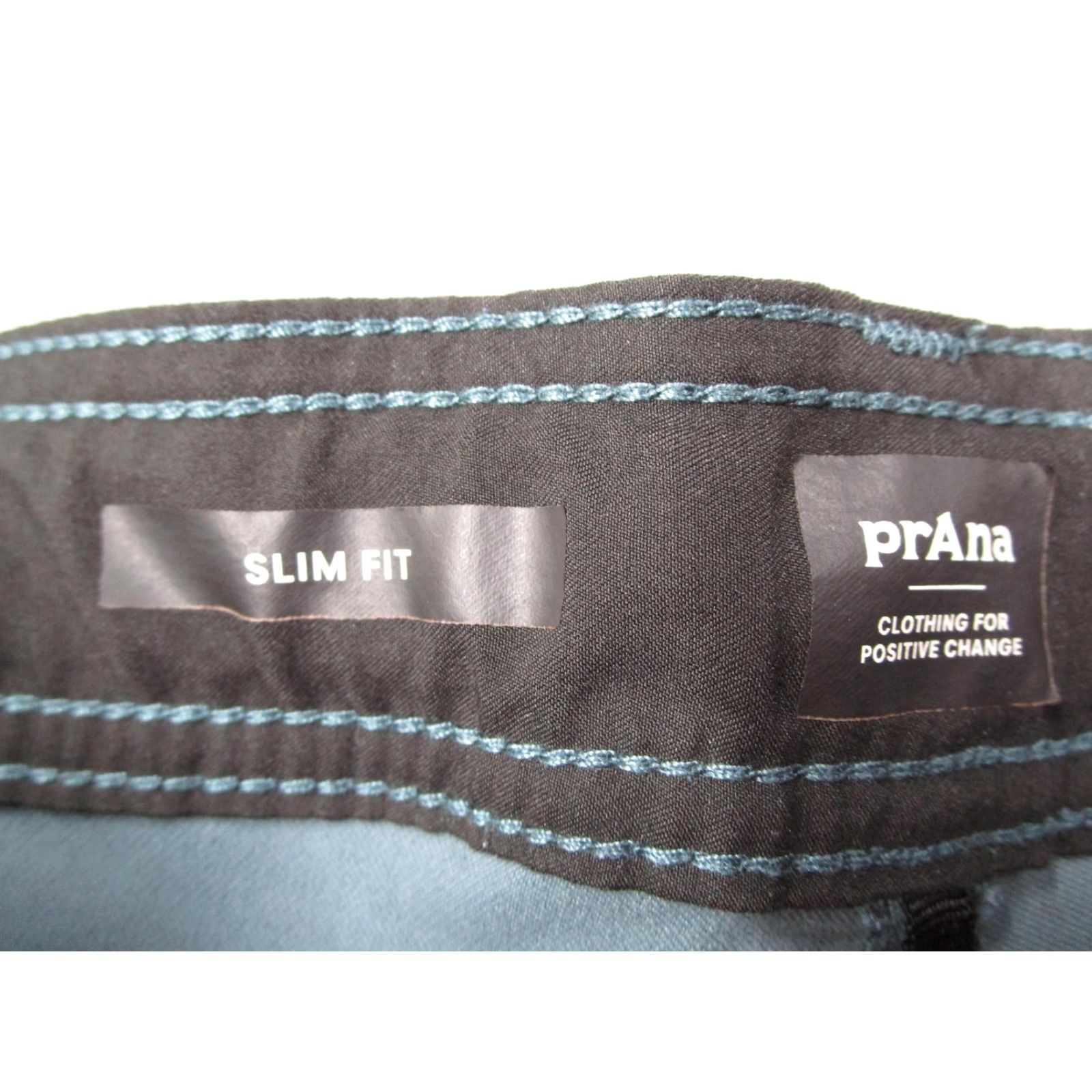 Prana prAna Stretch Zion Slim Pants Mens 38x30 Blue Hiking Nylon Travel 1969831 Size US 38 / EU 54 - 3 Thumbnail