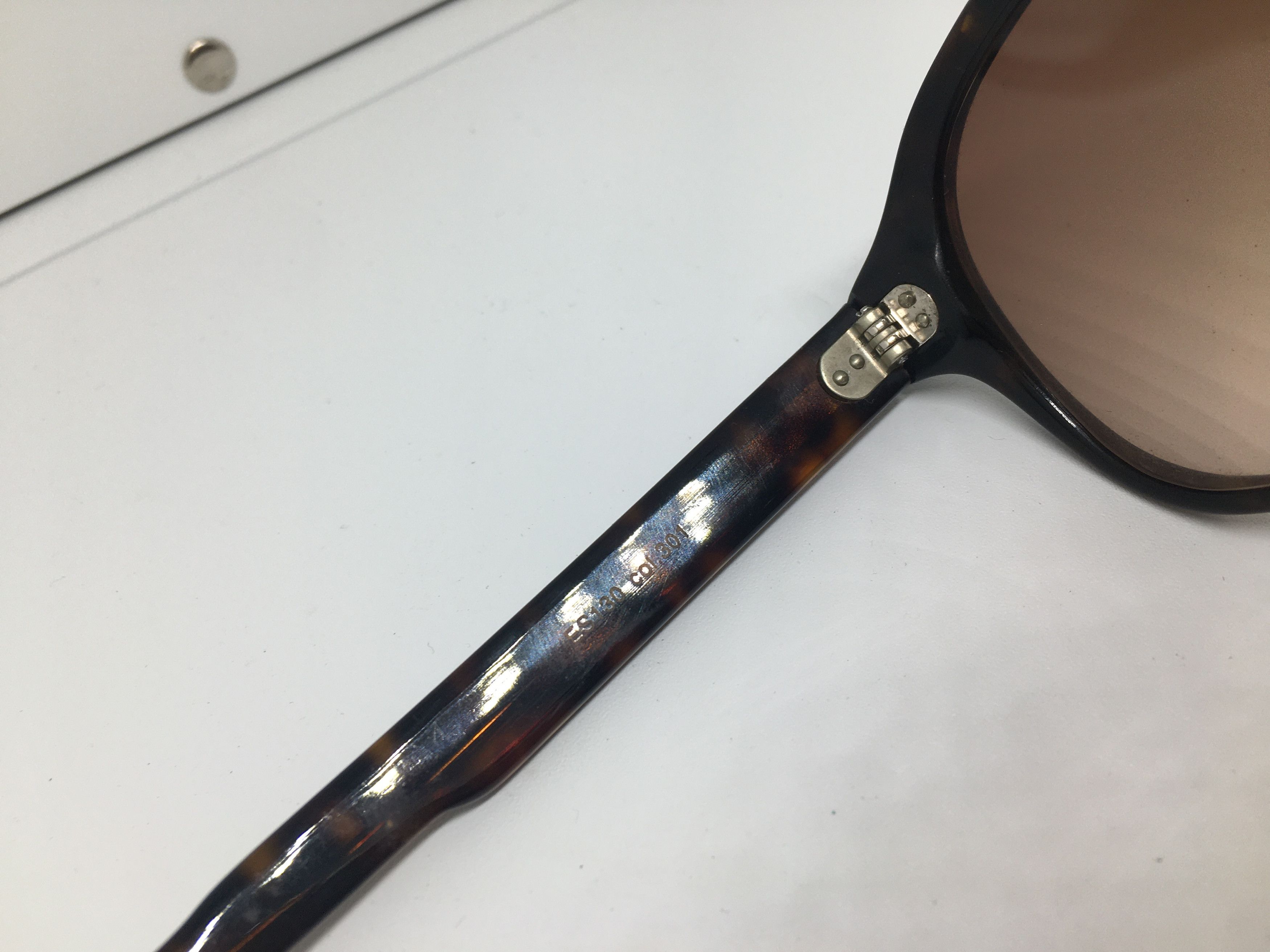 Vintage Vintage ETNIK UK ES130 Tortoise Aviator Sunglasses Pilot Size ONE SIZE - 8 Thumbnail