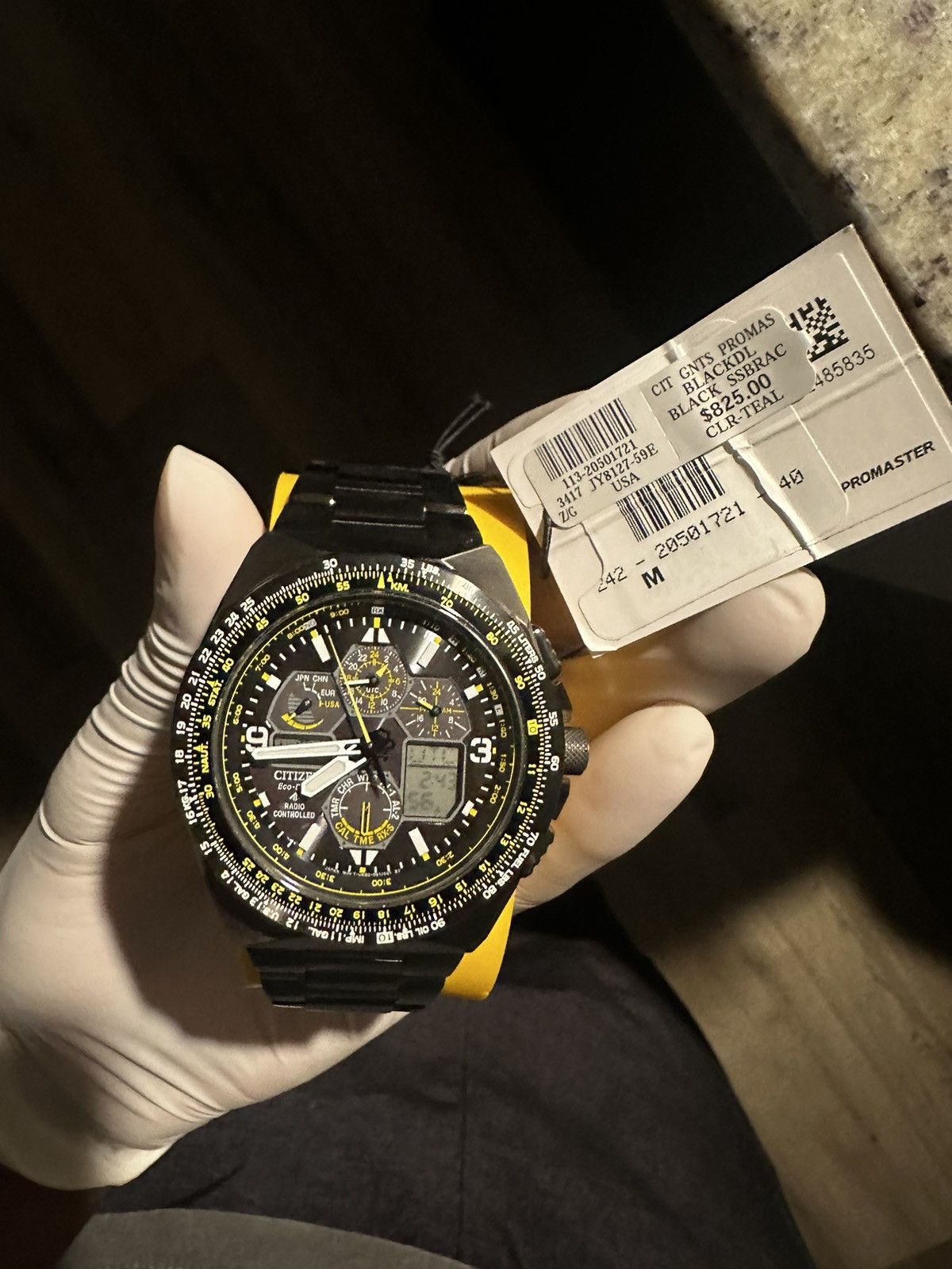 Citizen Citizen eco Pro master air skyhawk Black ip chronograph Size 42 - 2 Thumbnail