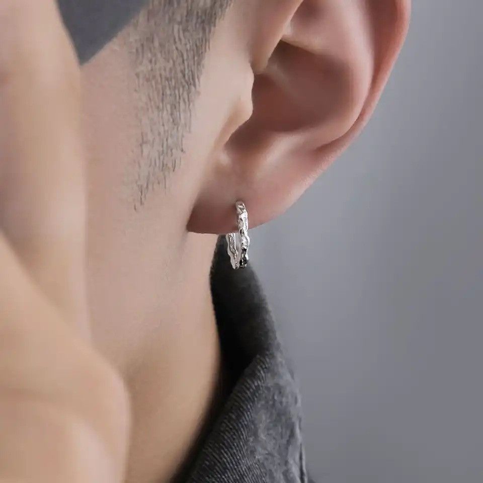 Designer × Jewelry × Vintage Geometric Irregular Ear Buckle Hip Hop Earring Size ONE SIZE - 2 Thumbnail