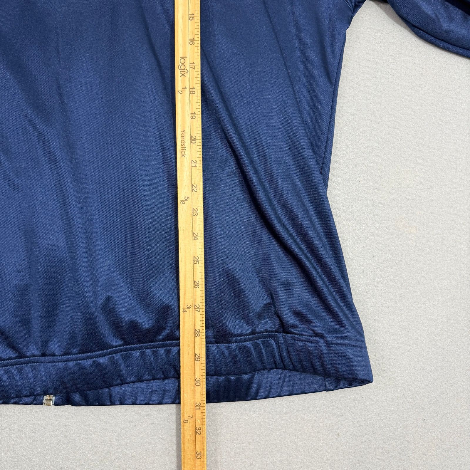 Adidas Vintage Adidas 3 stripe Satin Track Jacket Men's XL Blue Size US XL / EU 56 / 4 - 9 Thumbnail