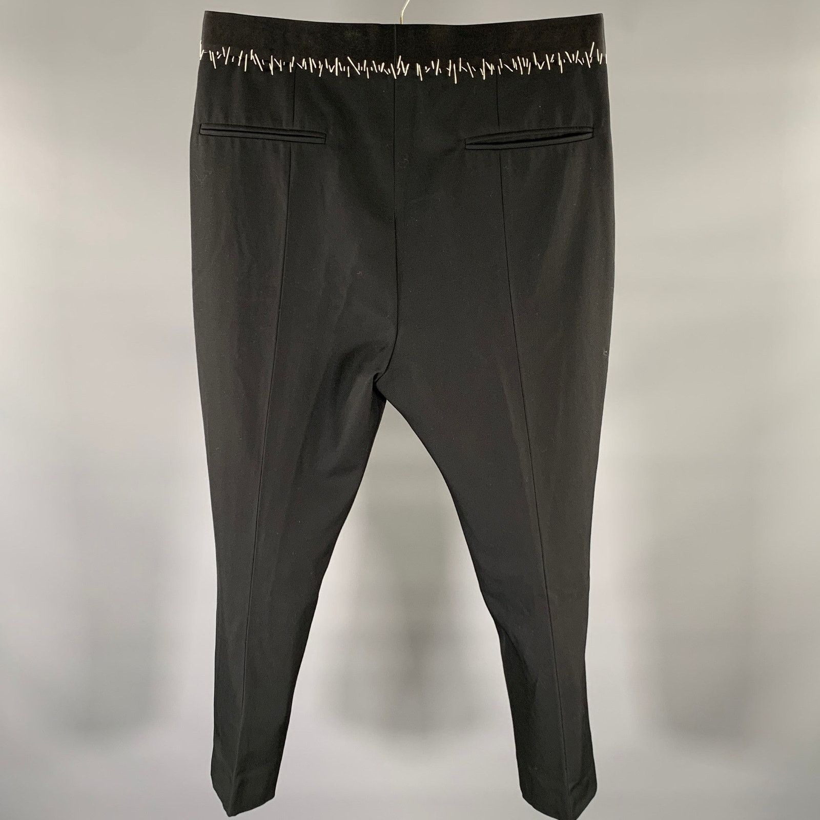Haider Ackermann HAIDER ACKERMANN Size 33 Black White Contrast Dress Pants Size US 33 - 3 Thumbnail