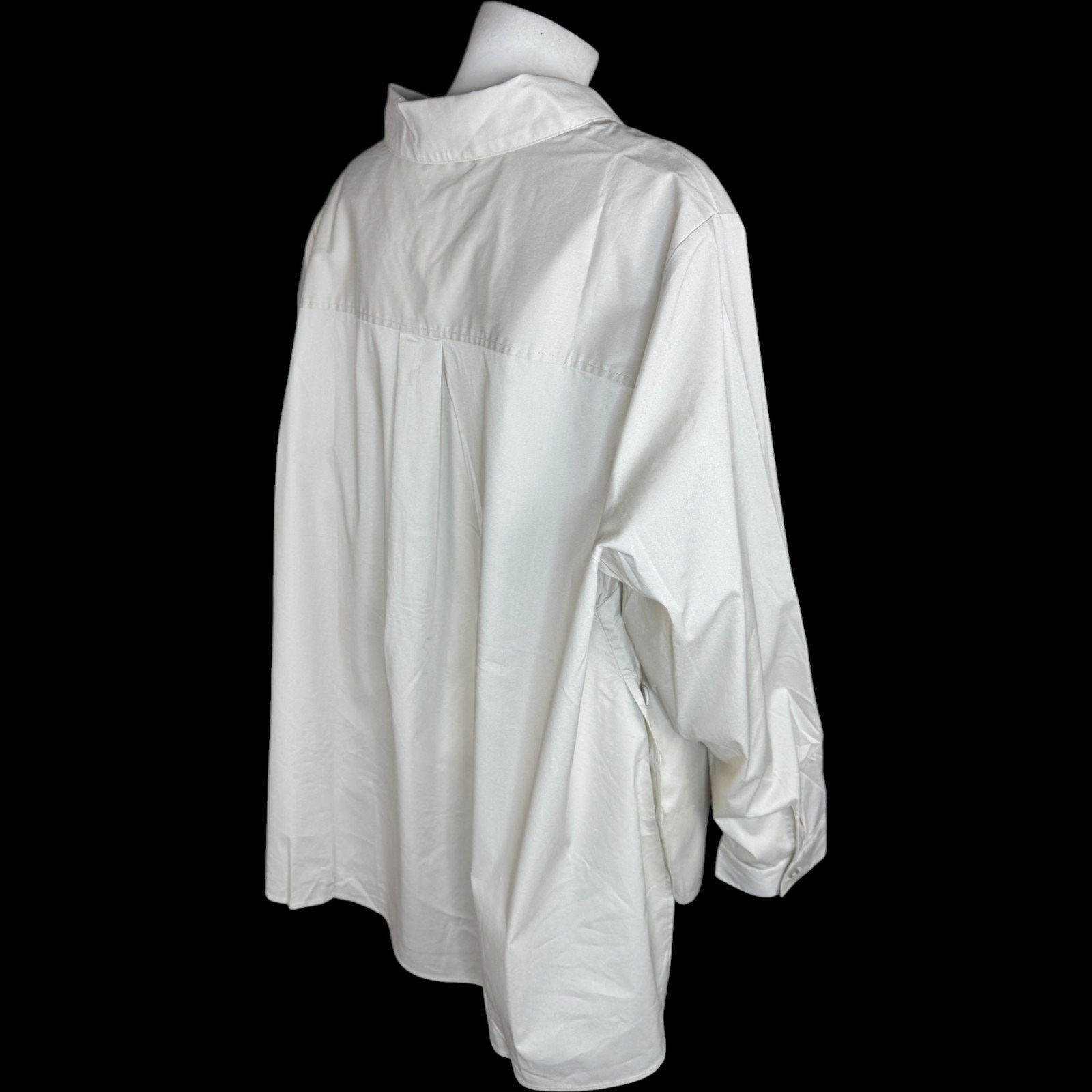 Denim & Co. Denim & Co. White Button Up Shirt 3X Stretch CoolMax Size 3XL / US 20-22 - 9 Thumbnail